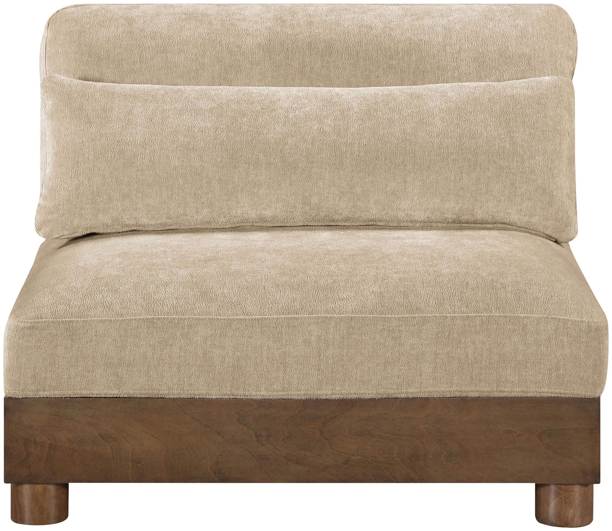 Turin - Chenille Fabric Upholstered Modular Armless Chair - Urban Living Furniture (Los Angeles, CA)