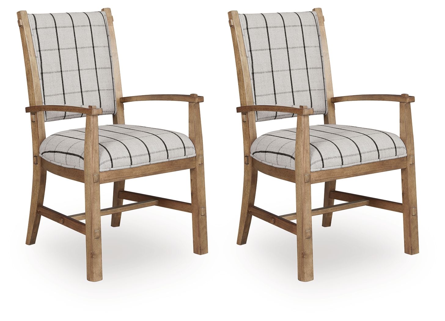 Ridgester - Dining Upholstered Arm Chair (Set of 2) - Light Brown - Urban Living Furniture (Los Angeles, CA)