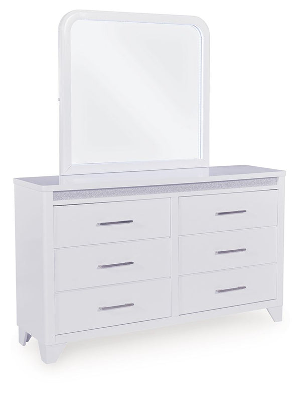Jarlee - White - Dresser And Mirror