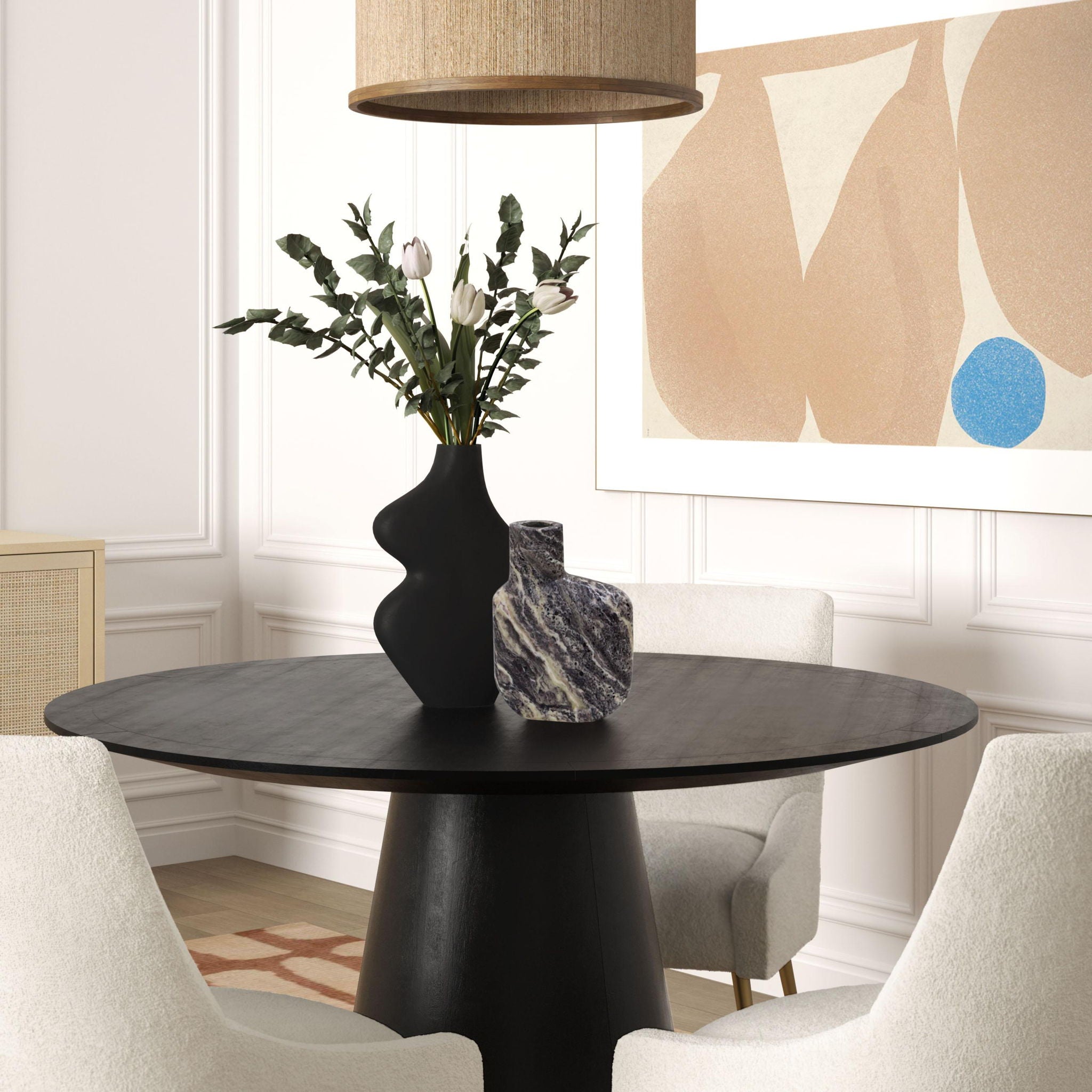Pika - Vase Large - Gray Marble - Urban Living Furniture (Los Angeles, CA)