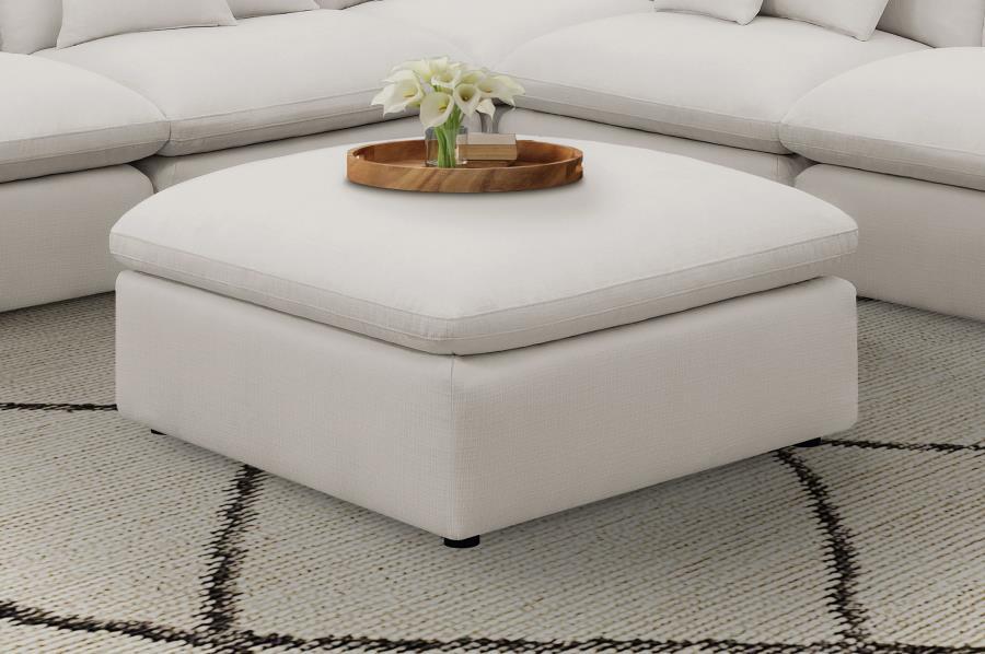 Hobson - Square Upholstered Ottoman - Urban Living Furniture (Los Angeles, CA)