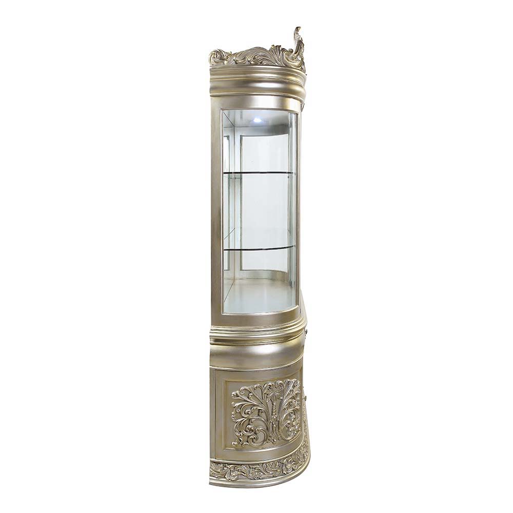 Sorina - Curio - Antique Gold Finish - Urban Living Furniture (Los Angeles, CA)