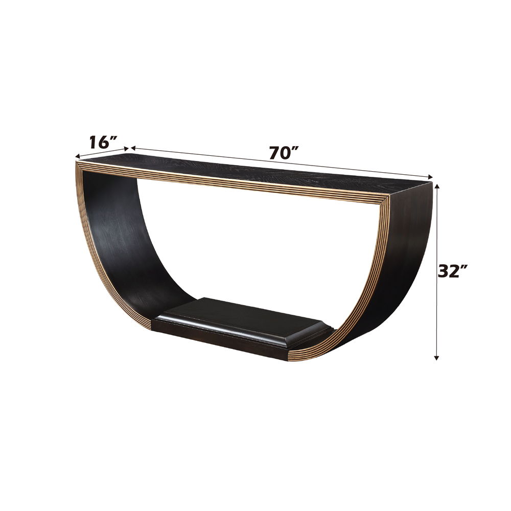 Maceo - Console Table - Black & Gold - Urban Living Furniture (Los Angeles, CA)