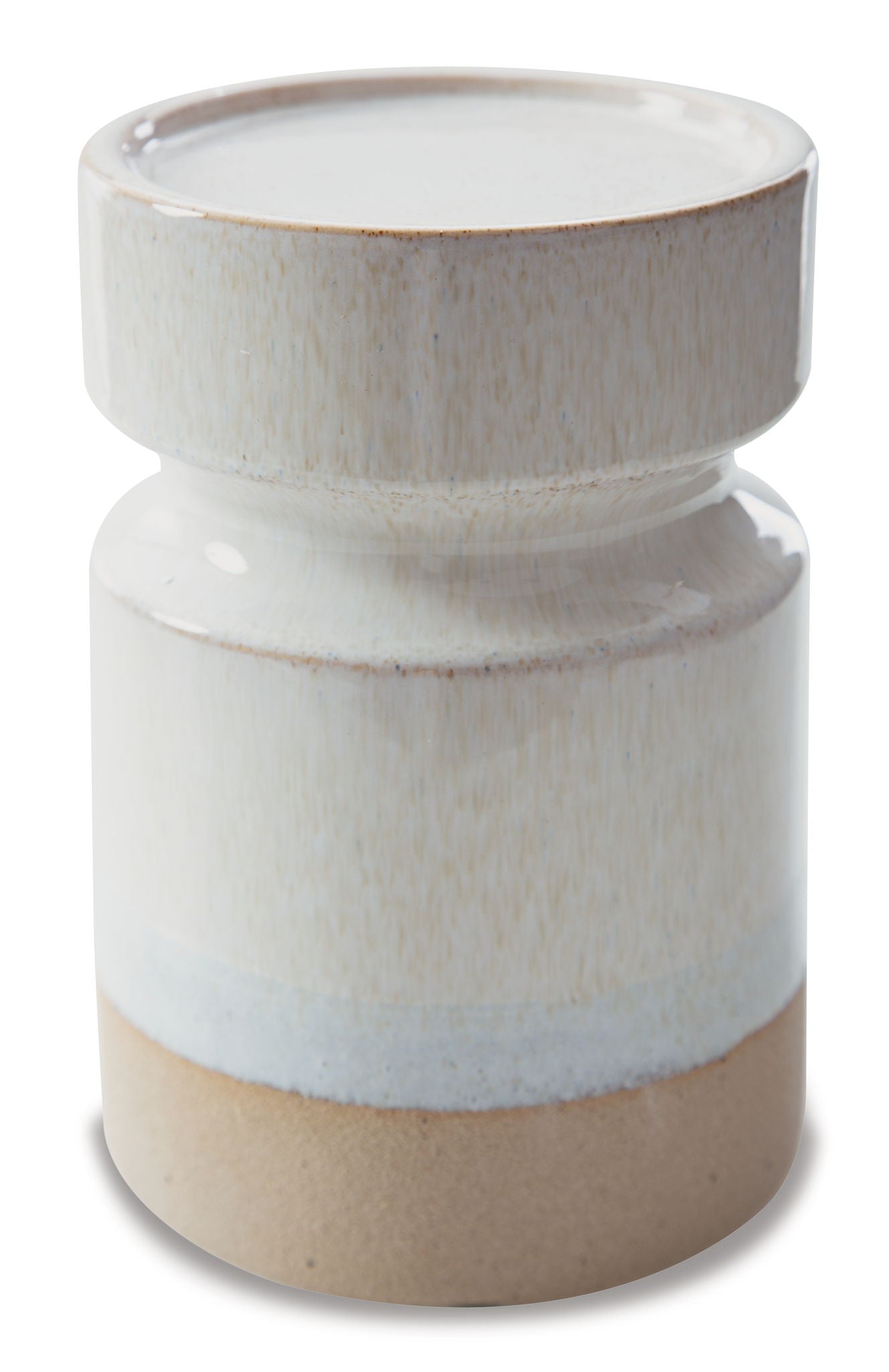 Hurston - Ivory / Brown - Candle Holder Set (Set of 3) - Urban Living Furniture (Los Angeles, CA)