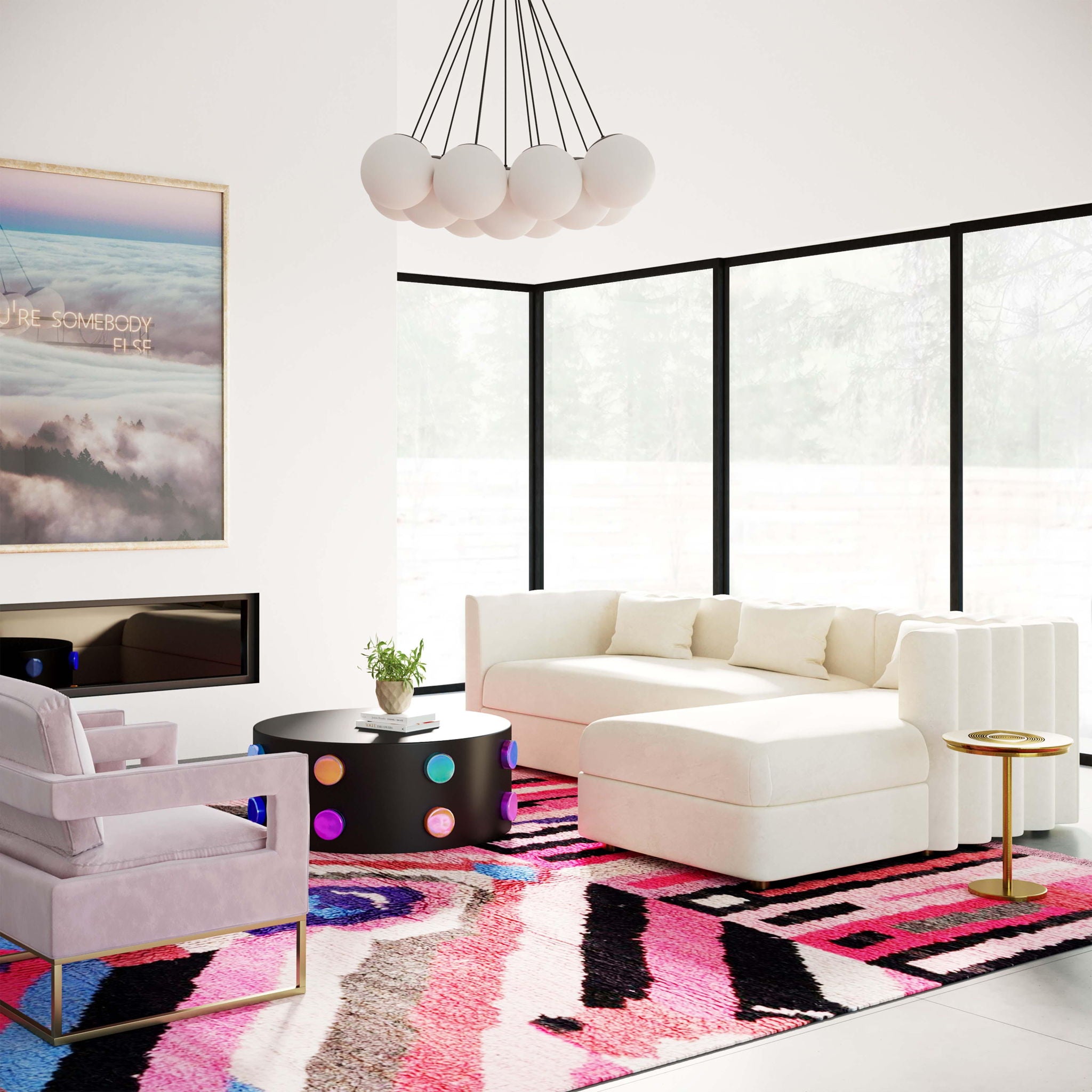 Callie - Velvet Sectional - RAF - Urban Living Furniture (Los Angeles, CA)