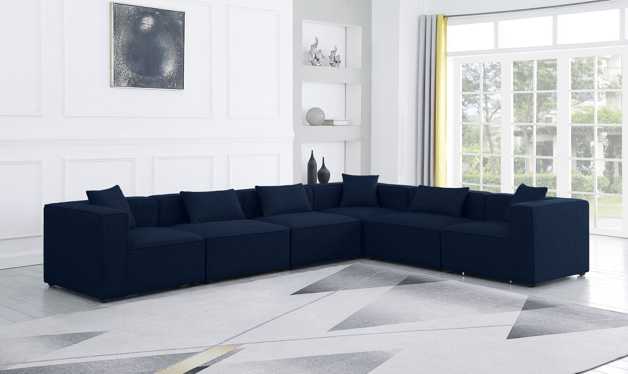 Cube - Linen 6 Piece Modular Corner Sectional - Urban Living Furniture (Los Angeles, CA)