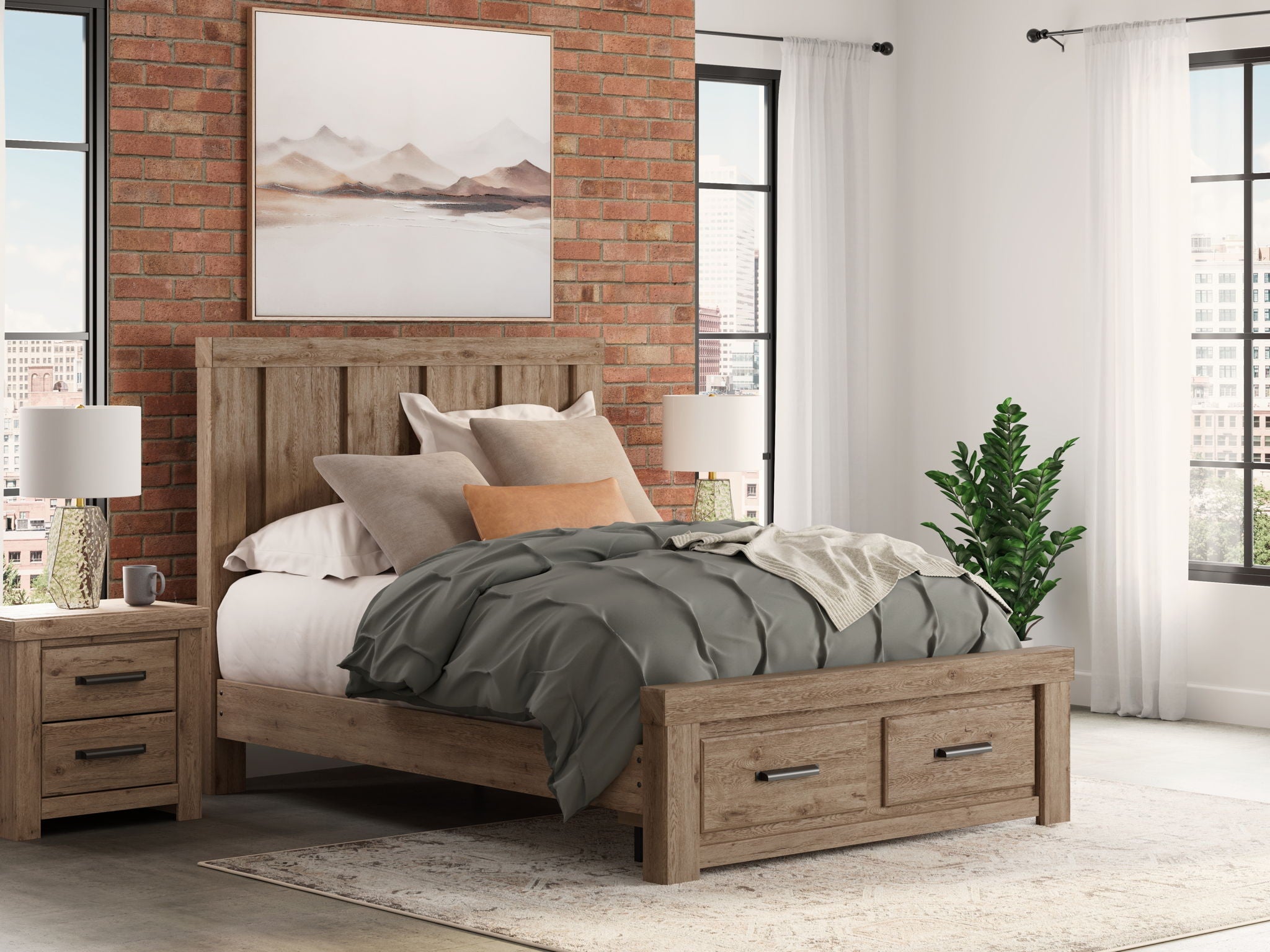 Oliandon - Panel Storage Bed - Urban Living Furniture (Los Angeles, CA)