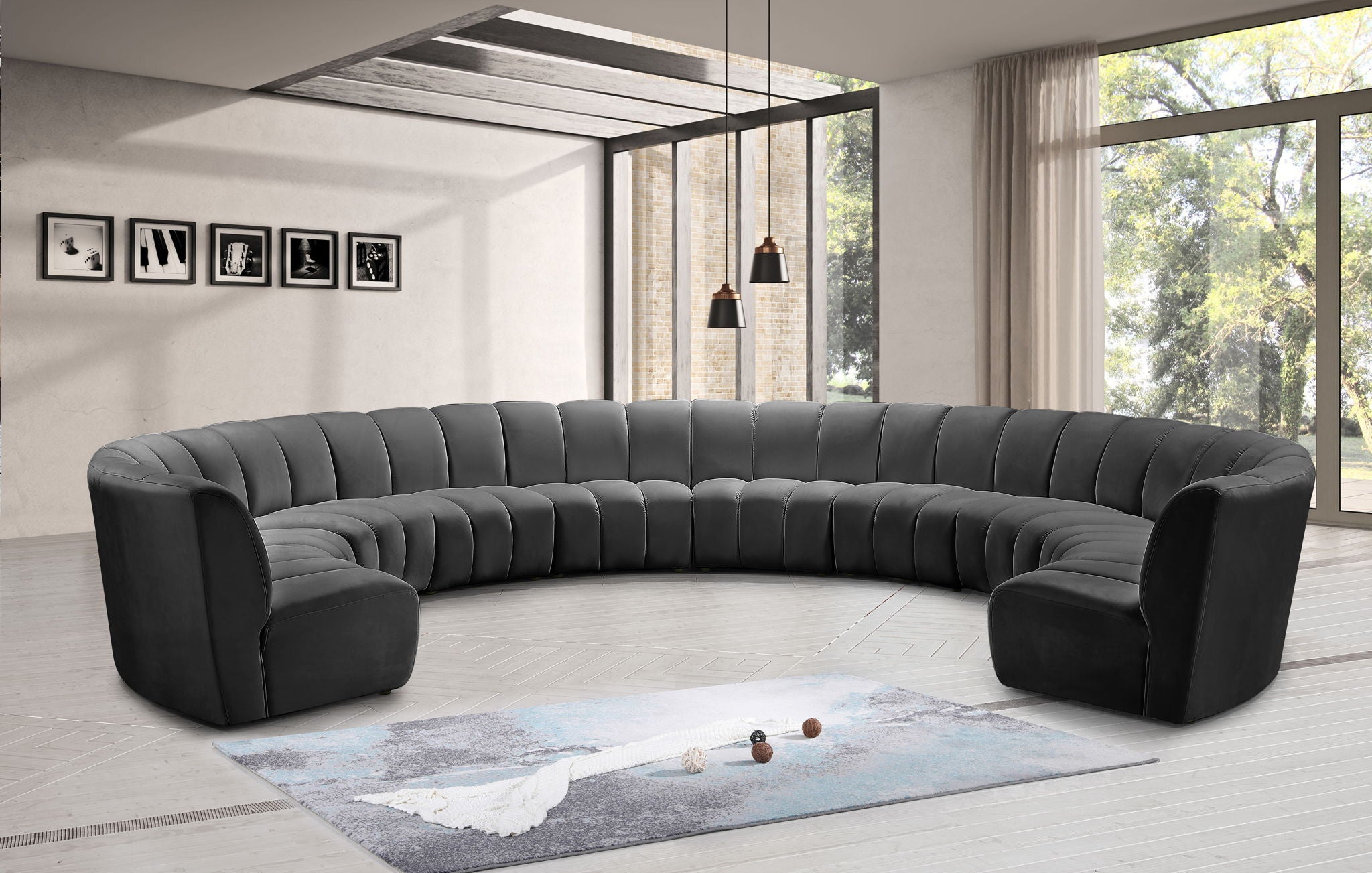 Infinity - 10 Piece Velvet Modular Sectional - Urban Living Furniture (Los Angeles, CA)