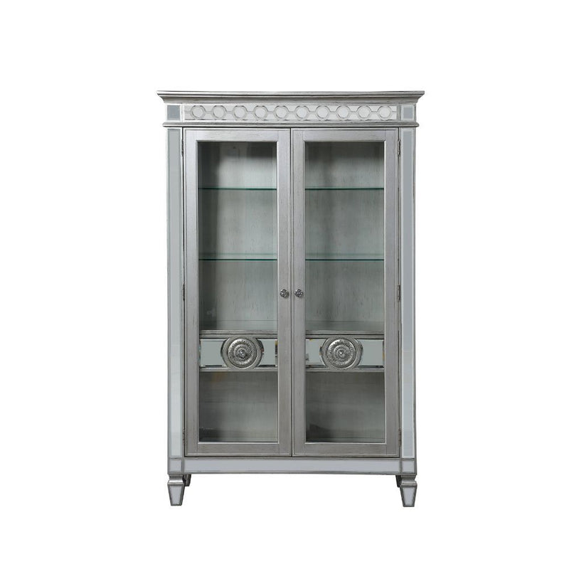 Varian - Curio - Mirrored & Antique Platinum - Urban Living Furniture (Los Angeles, CA)