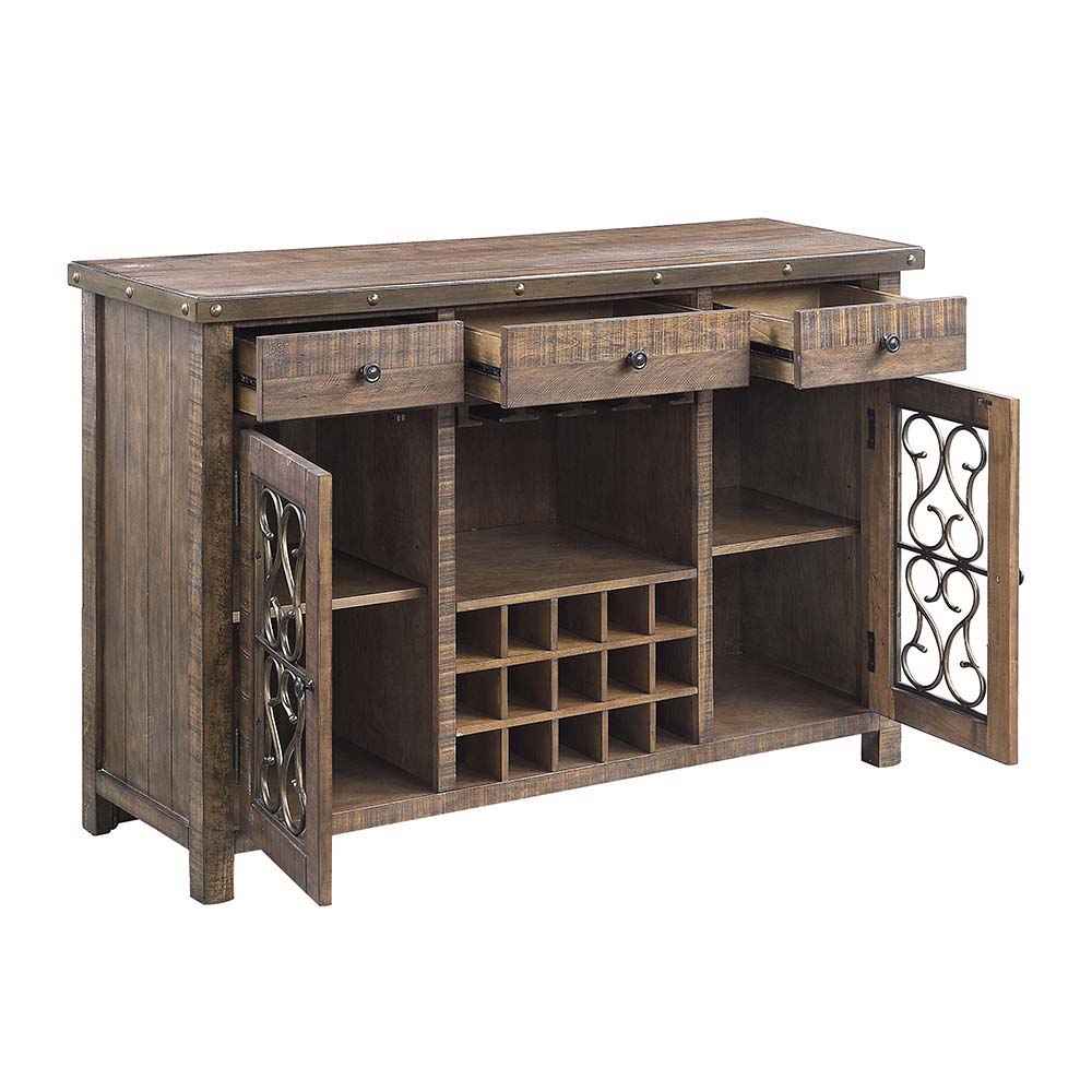 Raphaela - Server - Weathered Cherry Finish - Urban Living Furniture (Los Angeles, CA)