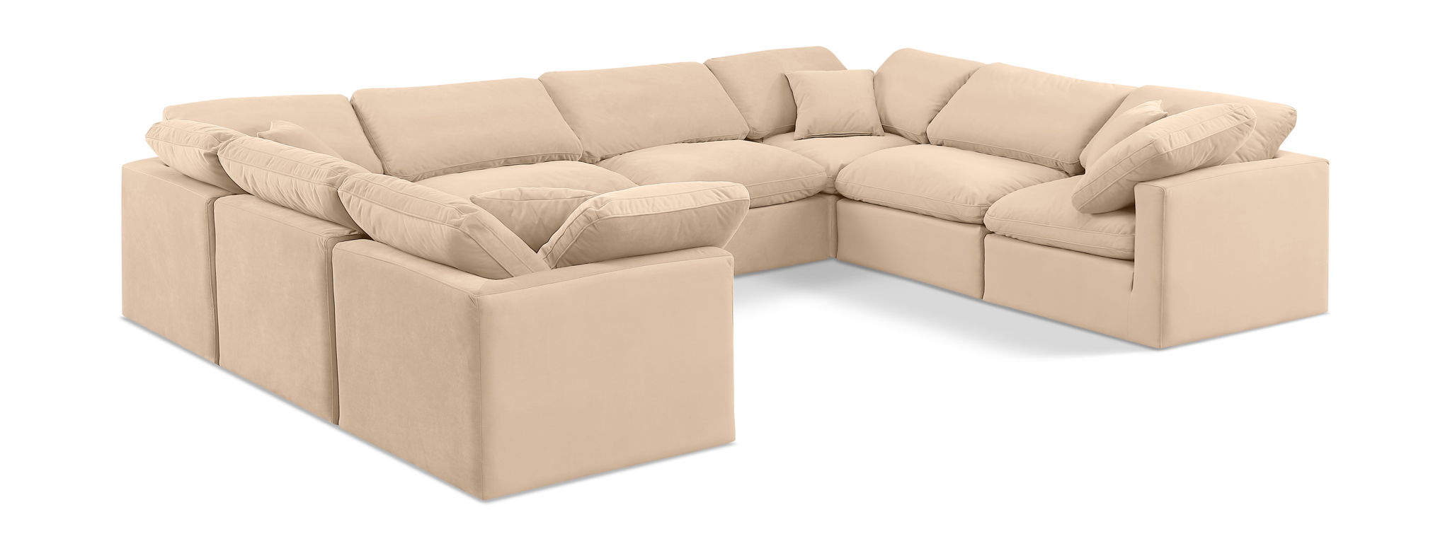 Indulge - Velvet 8 Piece Modular Sectional - Urban Living Furniture (Los Angeles, CA)