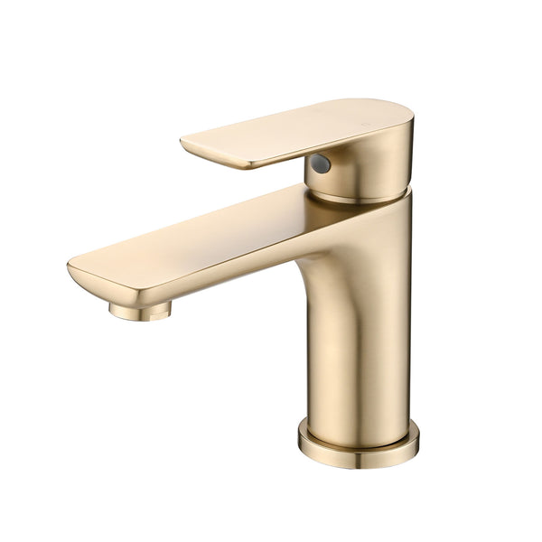 Modern Single Handle Lavatory Basin Sink Faucet With Aerated Stream, Durable Brass