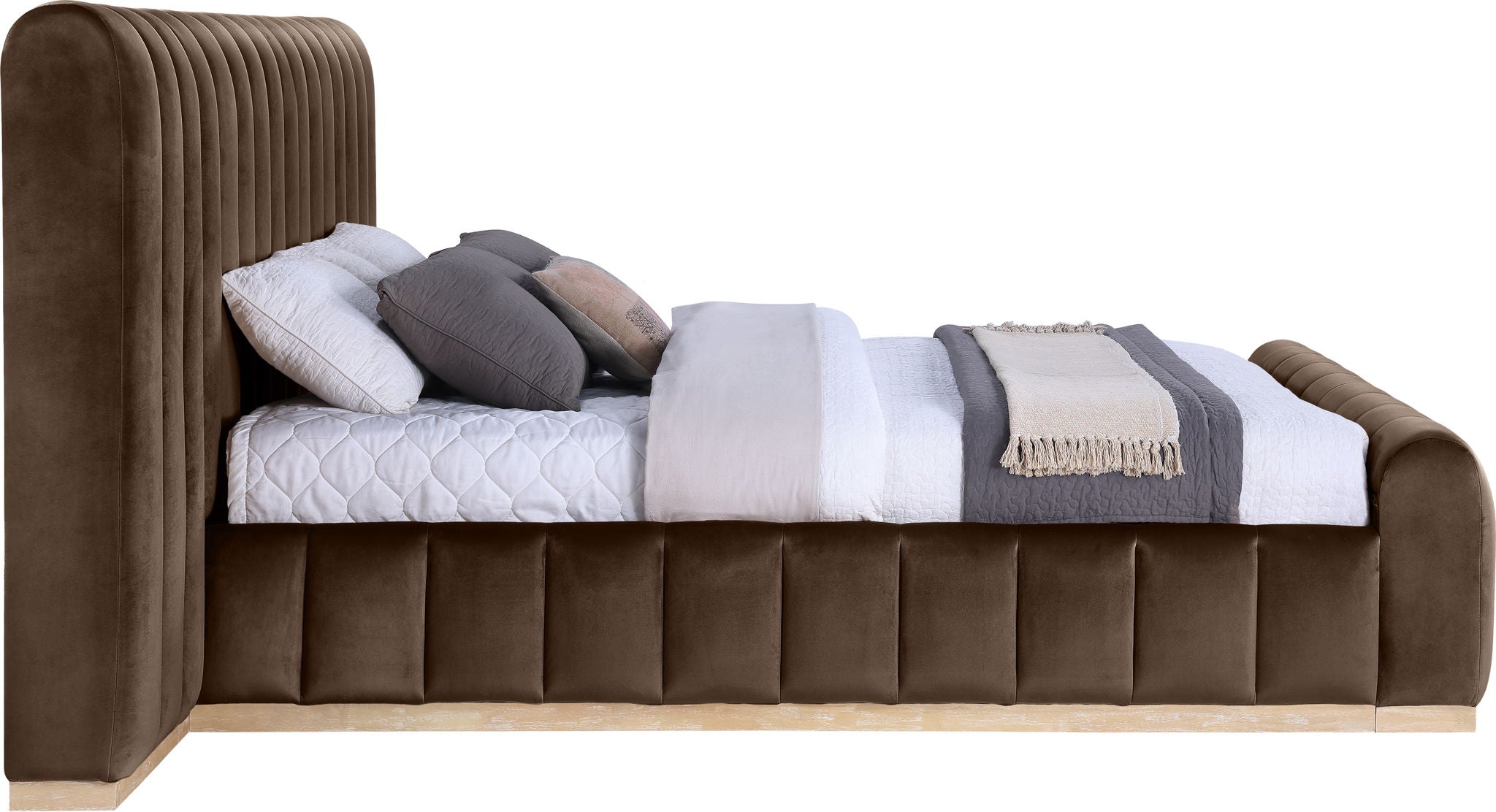 Amara - Velvet Upholstered Bed - Urban Living Furniture (Los Angeles, CA)