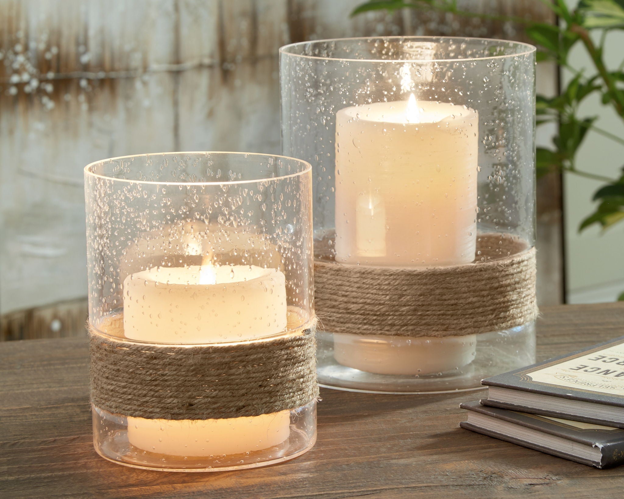 Eudocia - Clear - Candle Holder Set (Set of 2) - Urban Living Furniture (Los Angeles, CA)
