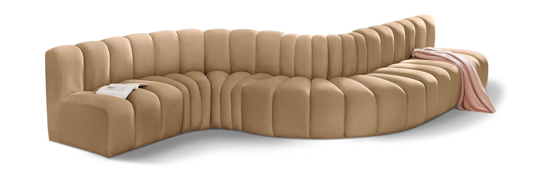 Arc - Velvet 7 Piece Modular Sofa - Urban Living Furniture (Los Angeles, CA)