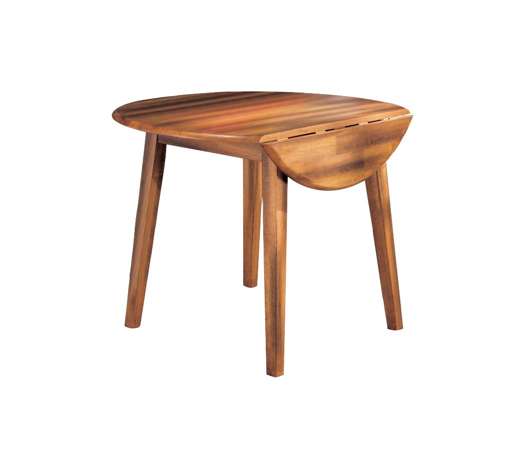 Berringer - Rustic Brown - Round DRM Drop Leaf Table - Urban Living Furniture (Los Angeles, CA)