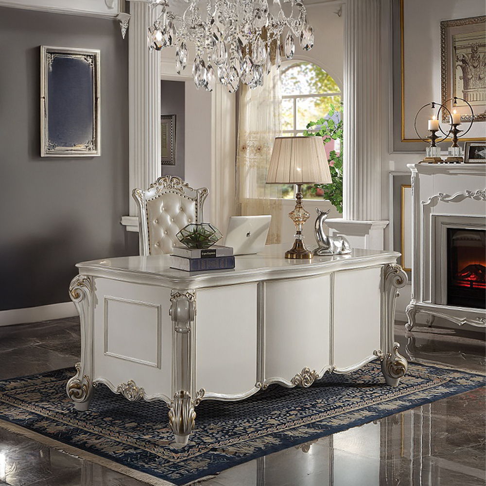 Vendome - Executive Writing Desk - Antique Pearl - Urban Living Furniture (Los Angeles, CA)