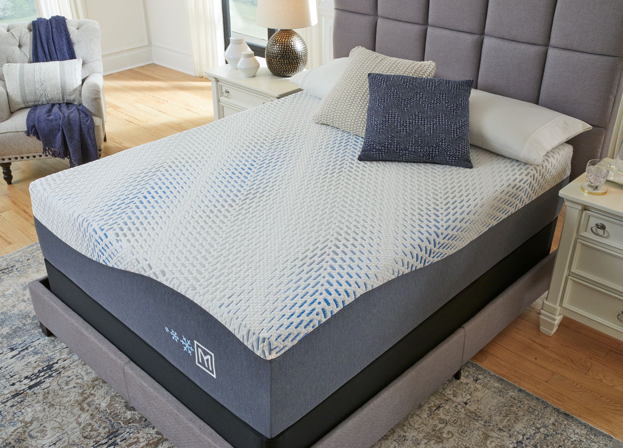 Millennium - Cushion Firm Gel Hybrid Mattress, Foundation - Urban Living Furniture (Los Angeles, CA)