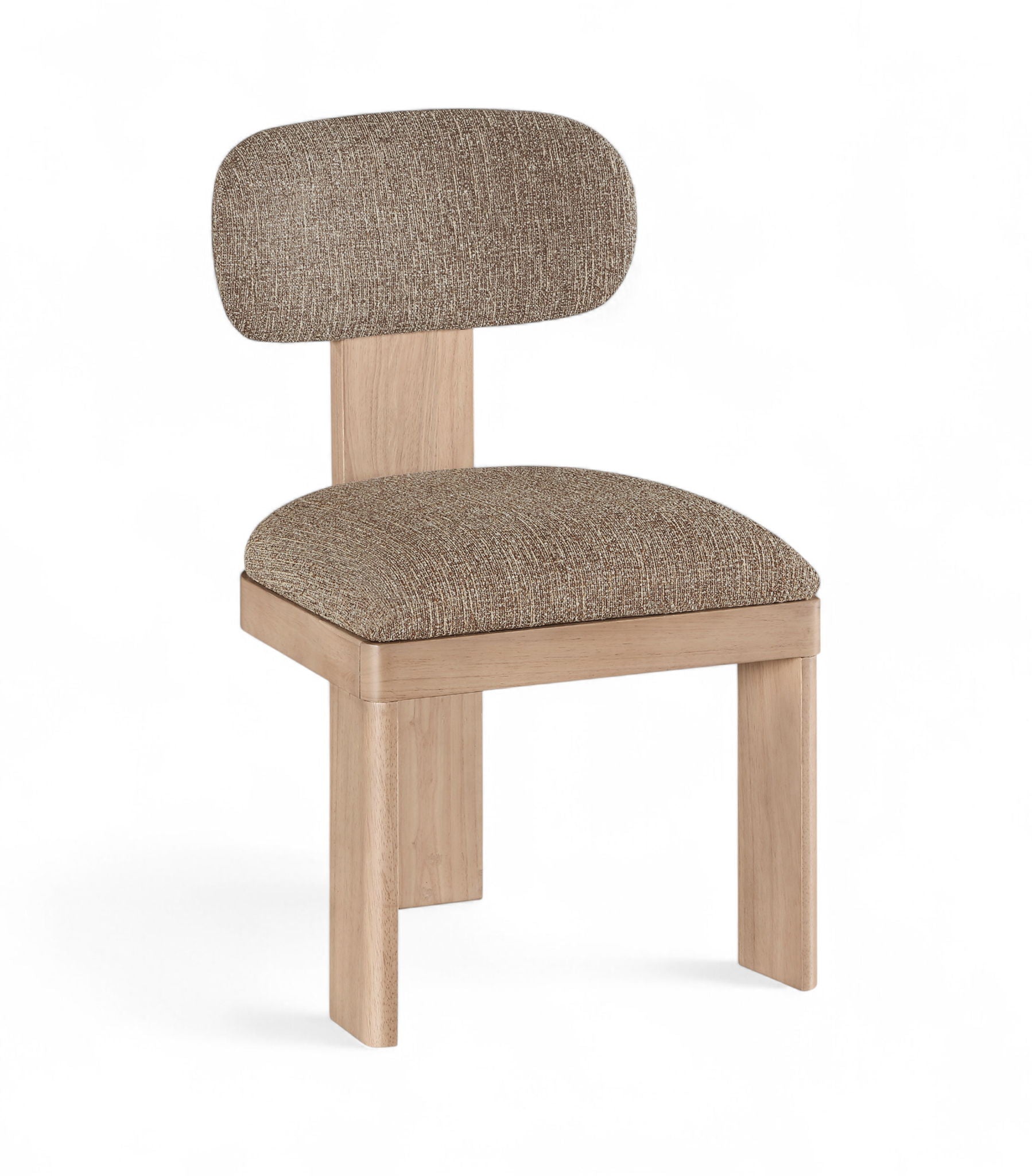 Timbra - Linen Textured Fabric Upholstered Dining Chair (Set of 2) - Natural Base