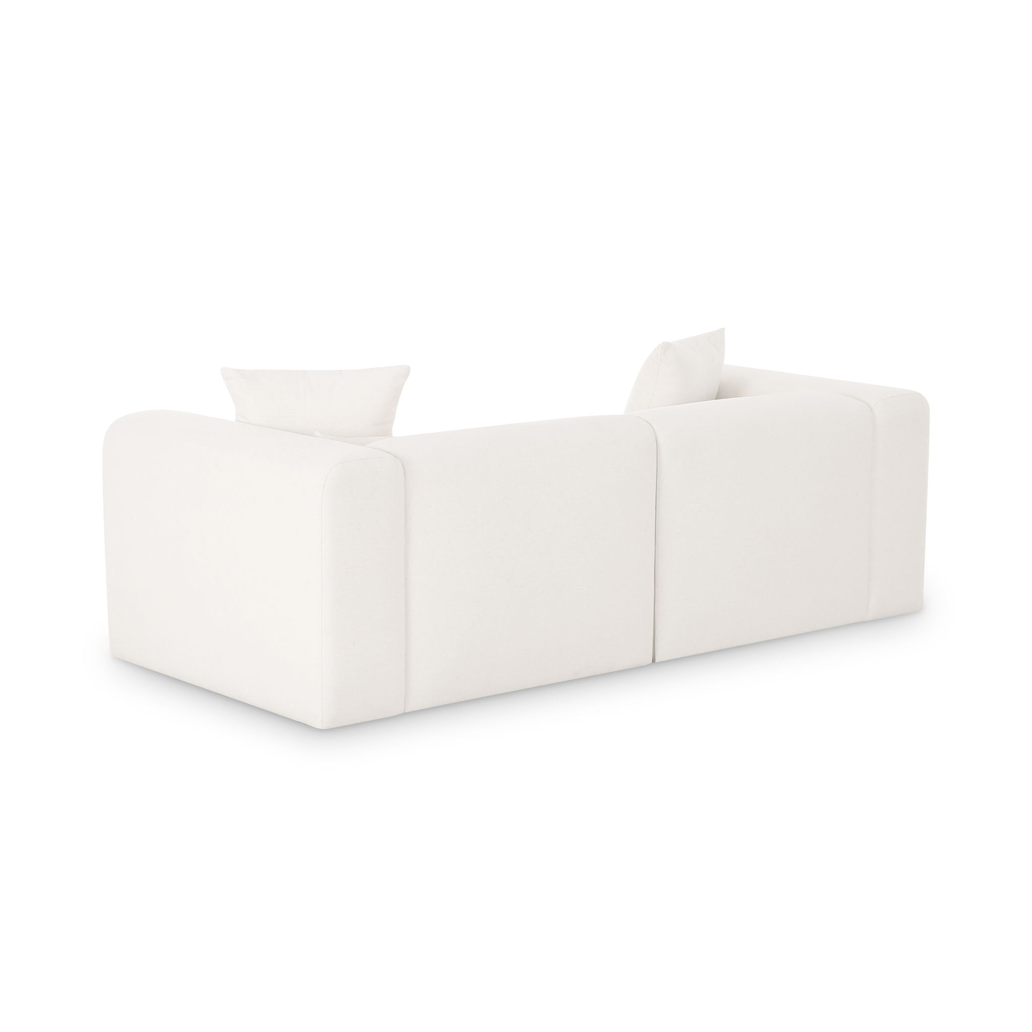 Tarra - Chenille Modular Loveseat - Cream - Urban Living Furniture (Los Angeles, CA)