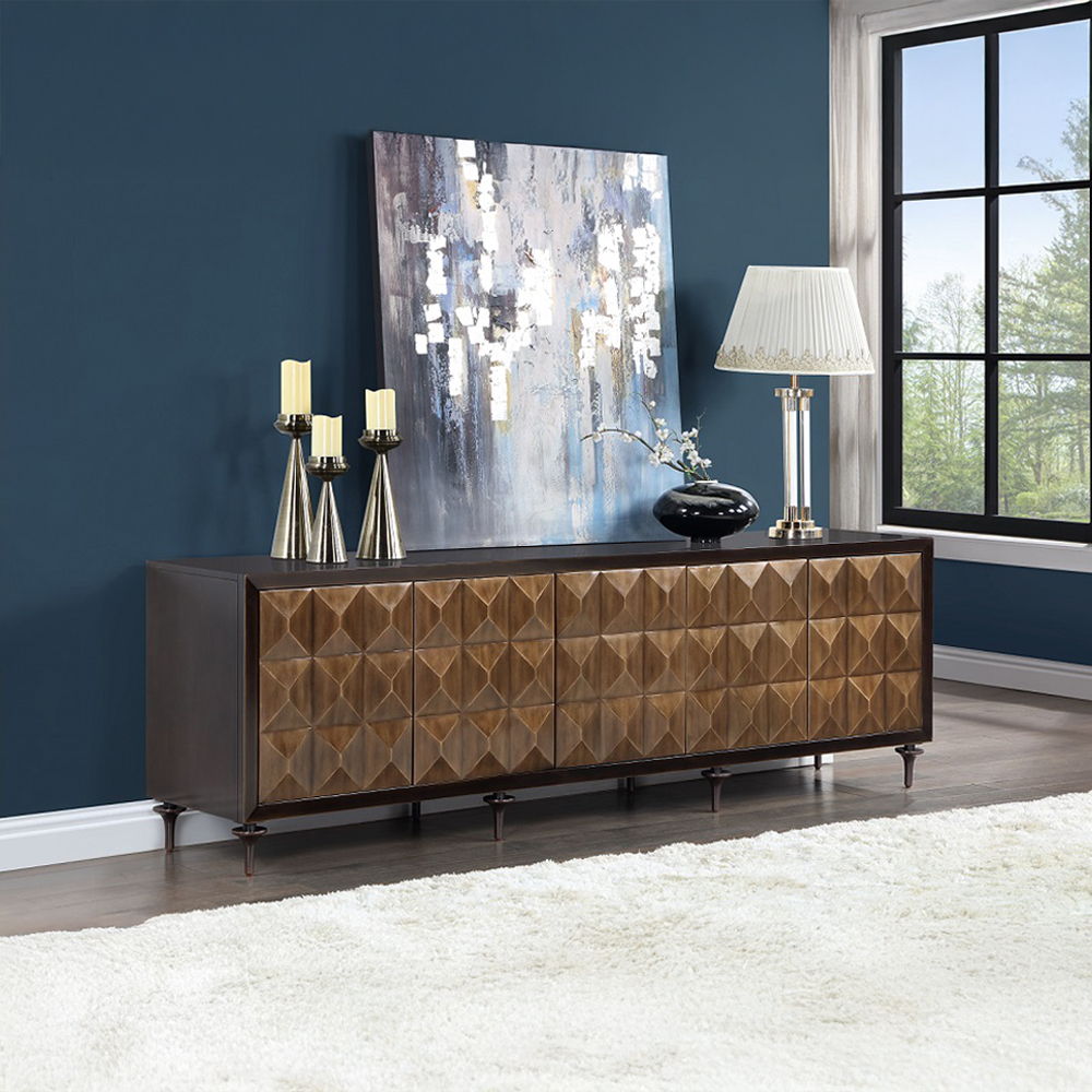 Diya - Console Cabinet - Forged Bronze & Espresso - Urban Living Furniture (Los Angeles, CA)