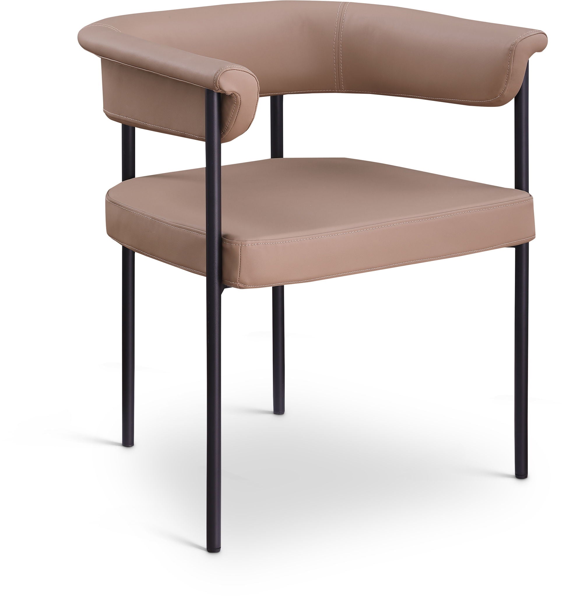 Malin - Faux Leather Dining Chair (Set of 2) - Tan - Urban Living Furniture (Los Angeles, CA)