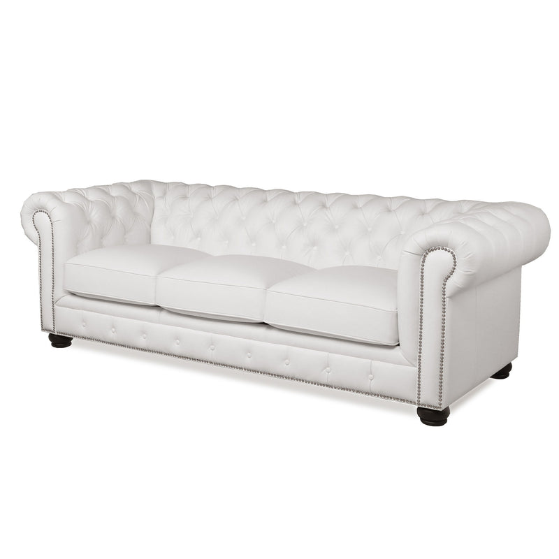 Traditional Tufted Leather Chesterfield Nailhead Sofa - Urban Living Furniture (Los Angeles, CA)