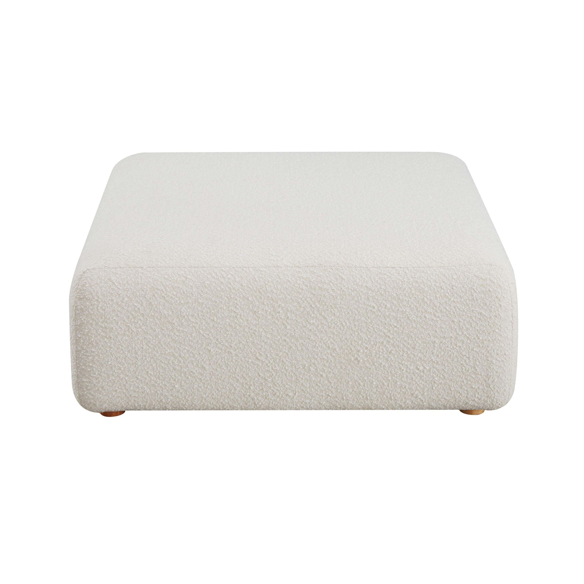 Hangover - Boucle Ottoman - Cream - Urban Living Furniture (Los Angeles, CA)