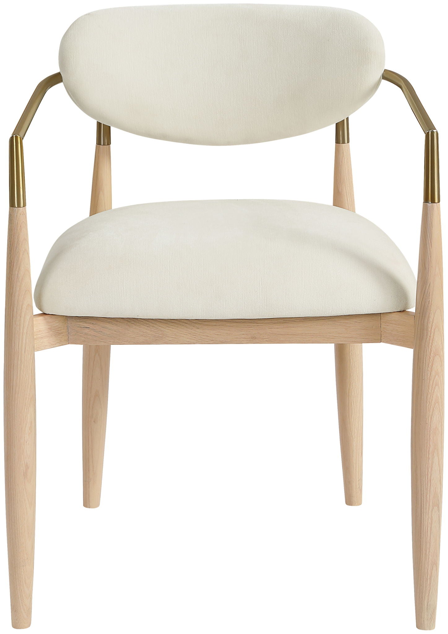 Riccio - Fabric Dining Arm Chair (Set of 2) - Natural Frame - Urban Living Furniture (Los Angeles, CA)