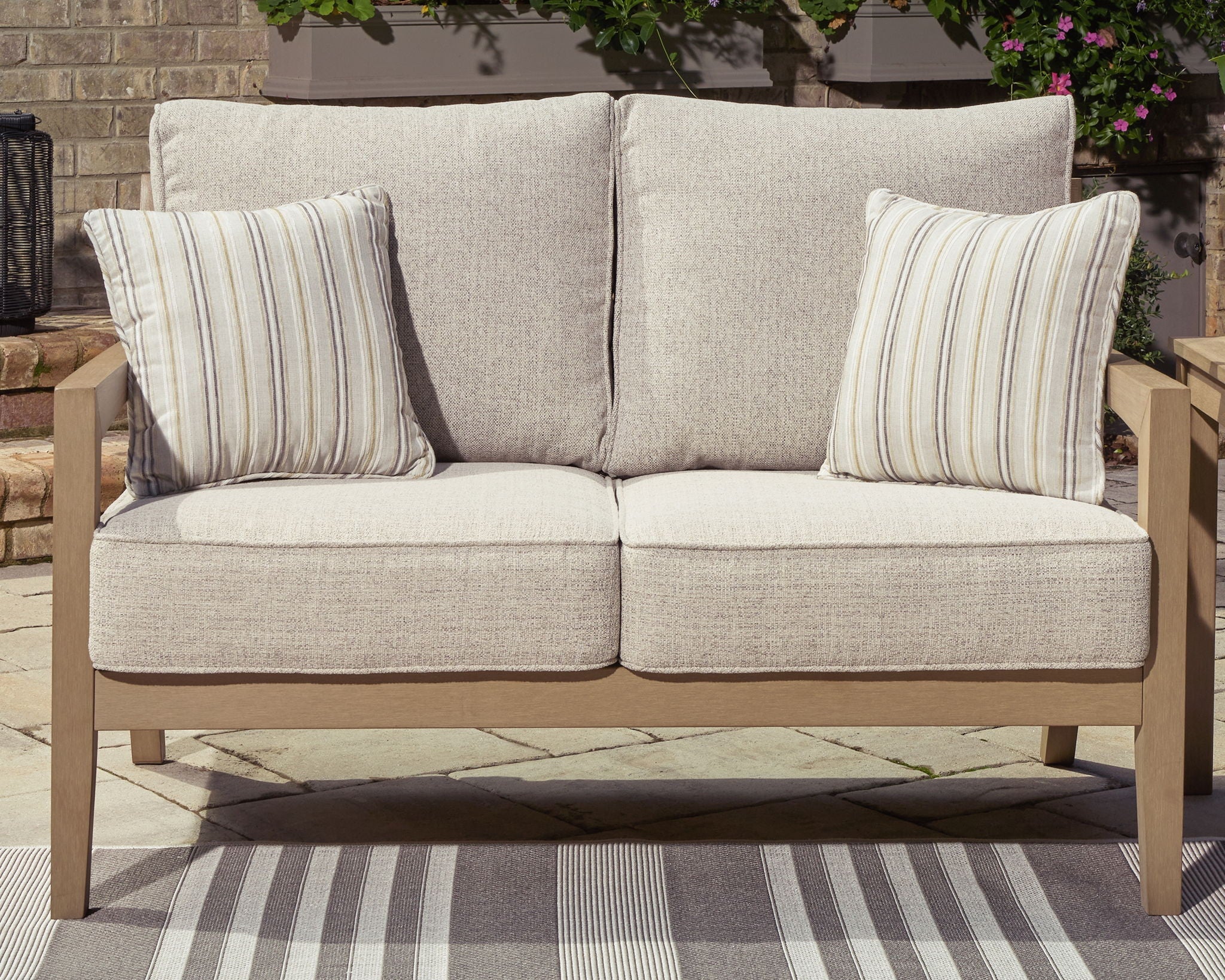 Hallow Creek - Driftwood - Loveseat With Cushion - Urban Living Furniture (Los Angeles, CA)