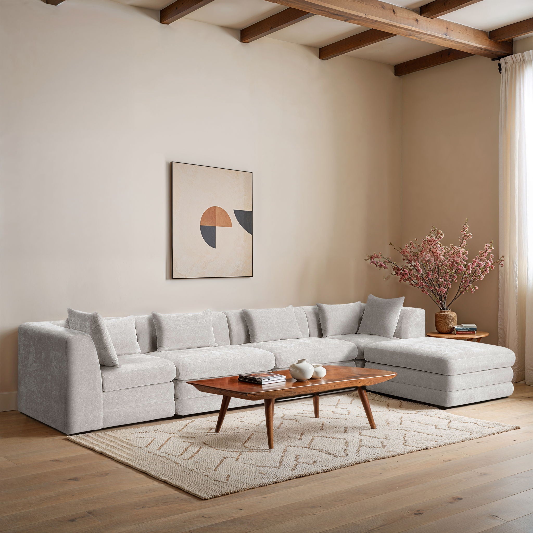 Stellar - 5 Piece Upholstered Modular Sectional - Urban Living Furniture (Los Angeles, CA)