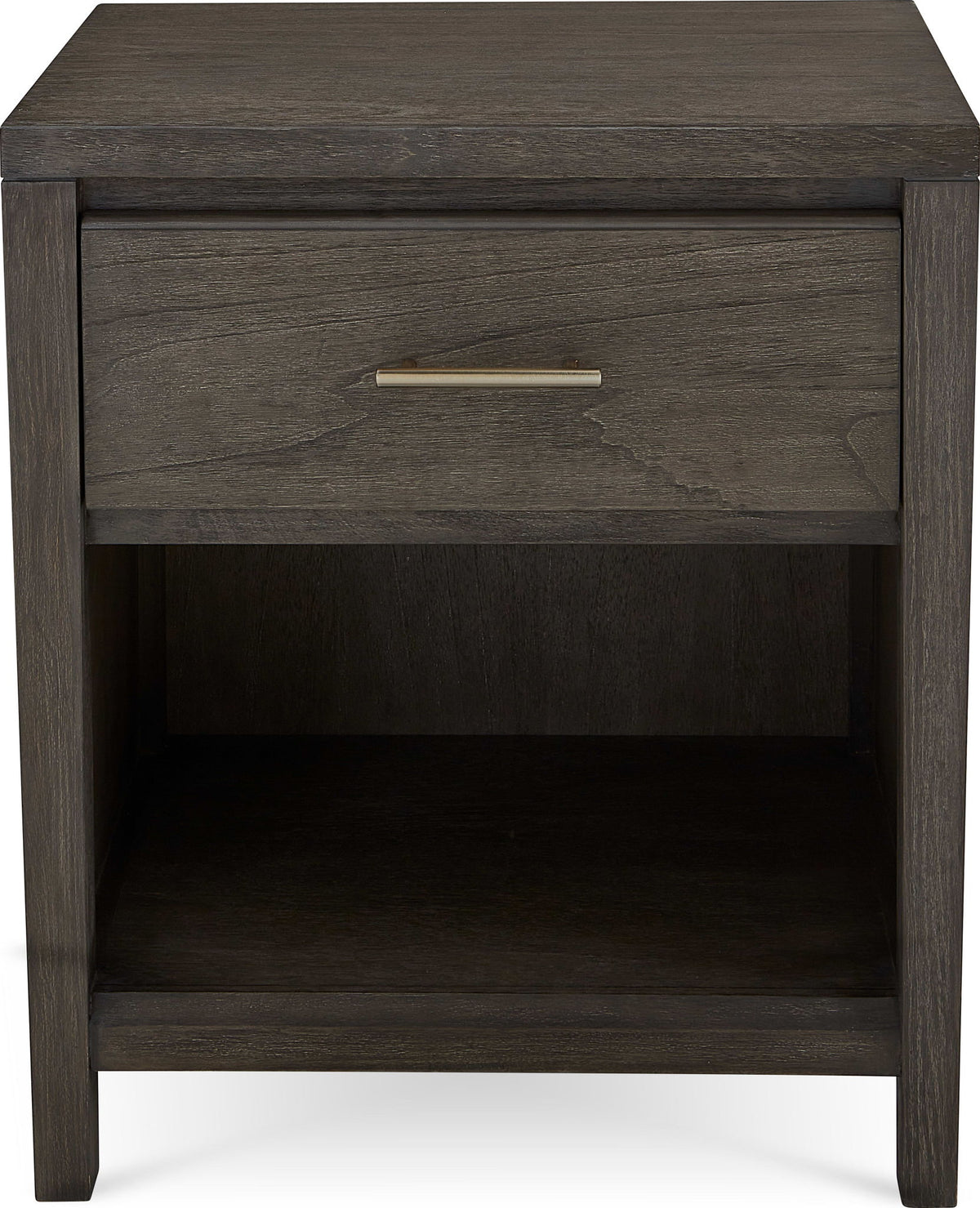 Nevis Riva - One Drawer Nightstand - Sharkskin