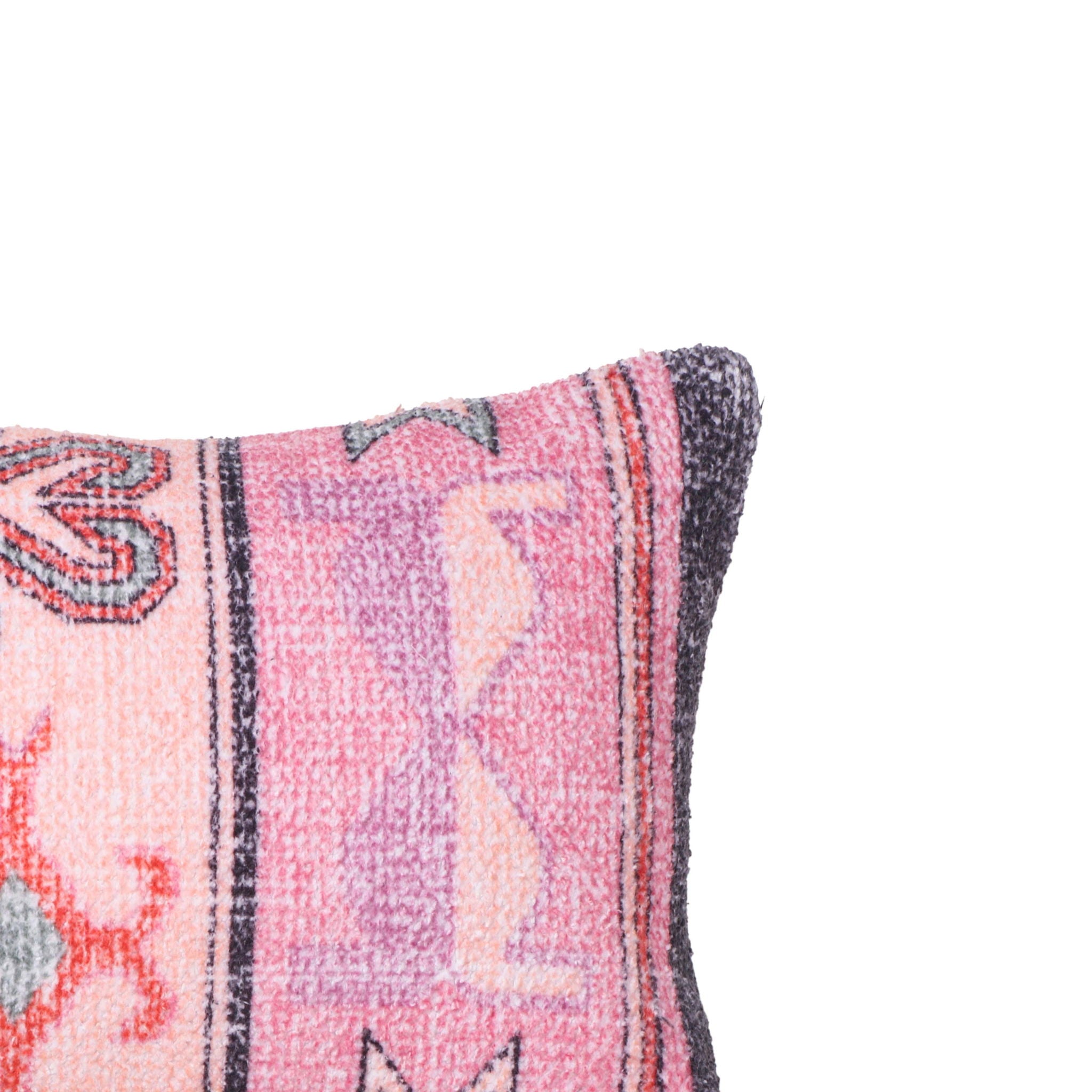 Persia - 27" x 10" Cotton Bolster Pillow - Pink - Urban Living Furniture (Los Angeles, CA)