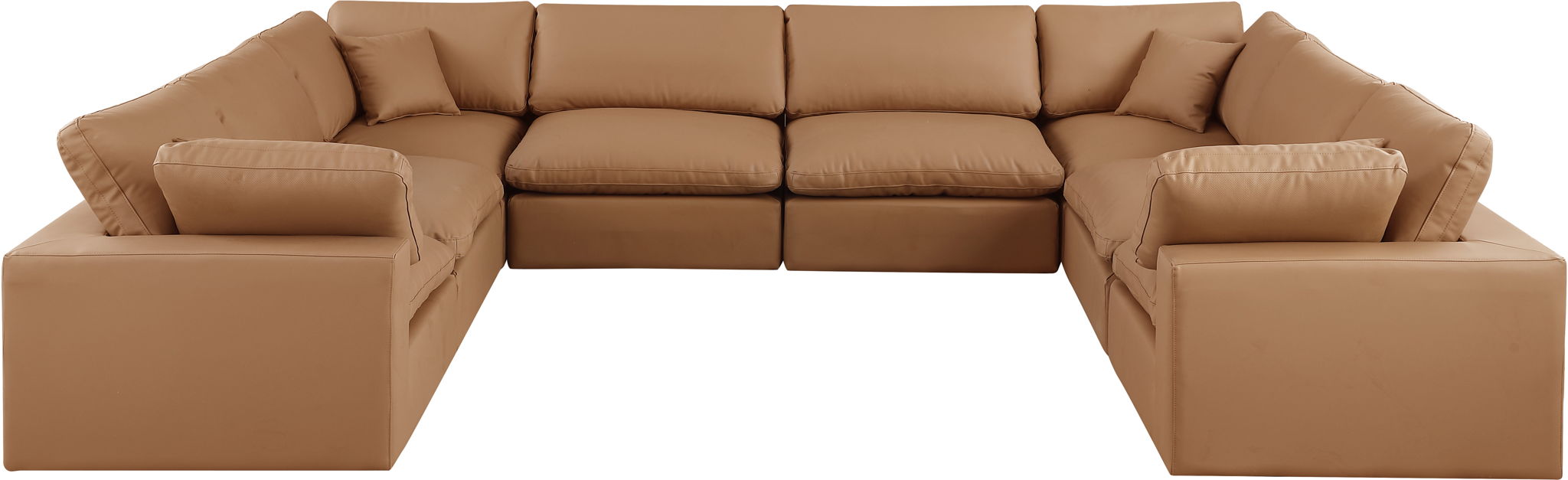 Comfy - 8 Piece Faux Leather Modular Sectional - Urban Living Furniture (Los Angeles, CA)