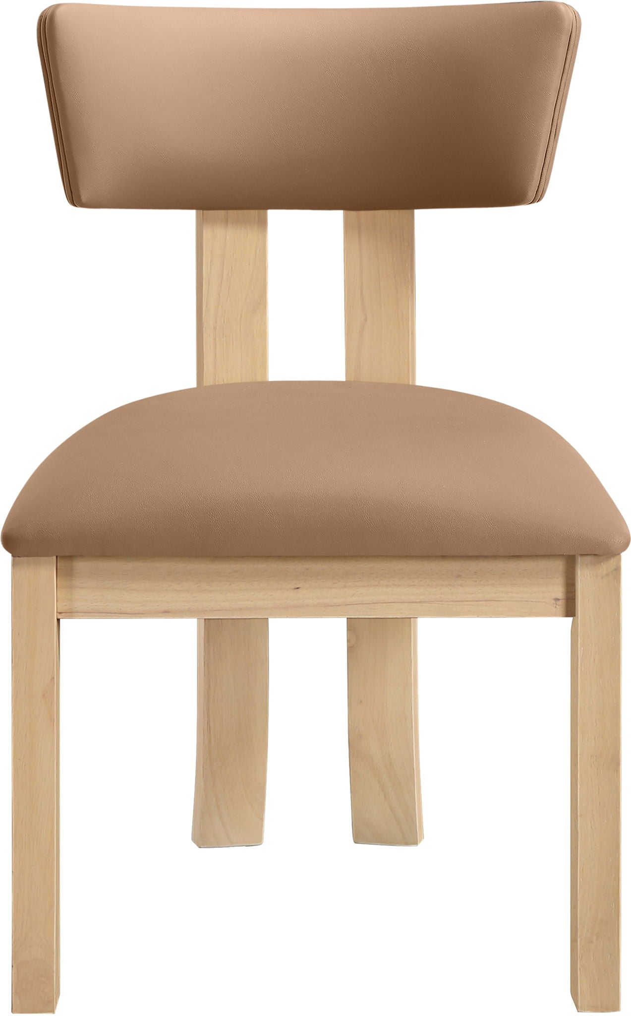 Lavrin - Vegan Leather Dining Side Chair (Set of 2) - Natural Base - Urban Living Furniture (Los Angeles, CA)
