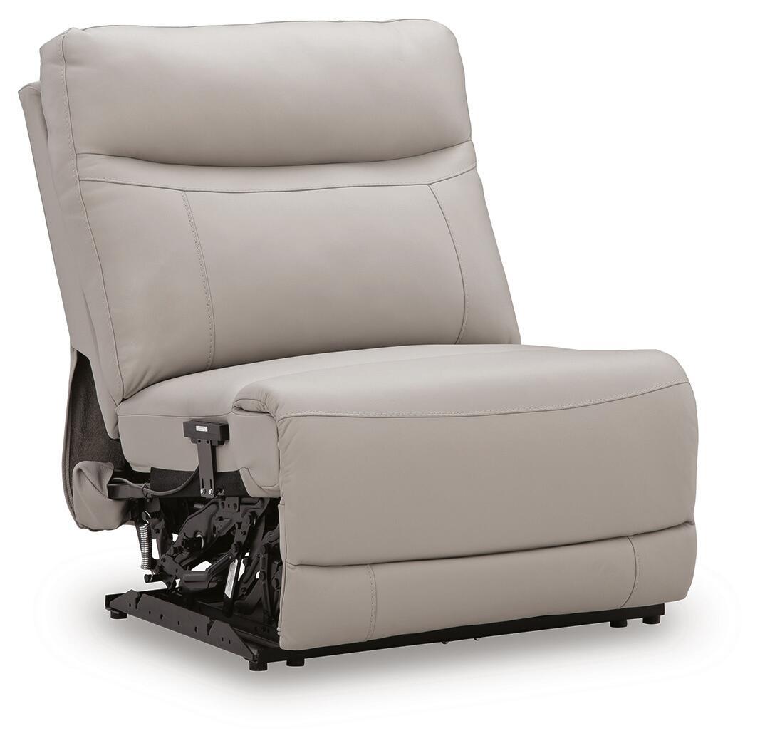 Gravier - Power Armless Recliner With Adjustable Headrest - Gray - Urban Living Furniture (Los Angeles, CA)