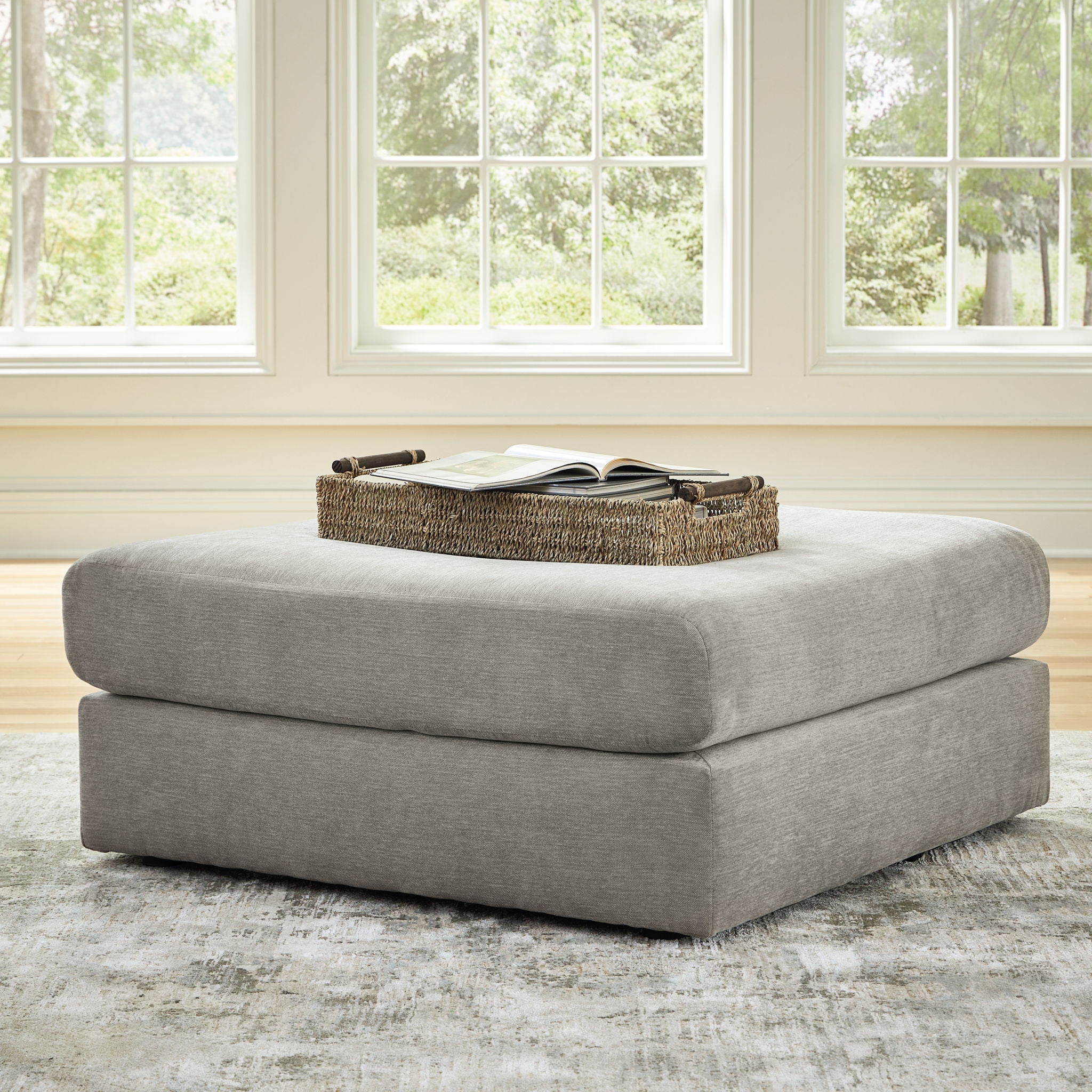 Avaliyah - Ash - Oversized Accent Ottoman - Urban Living Furniture (Los Angeles, CA)