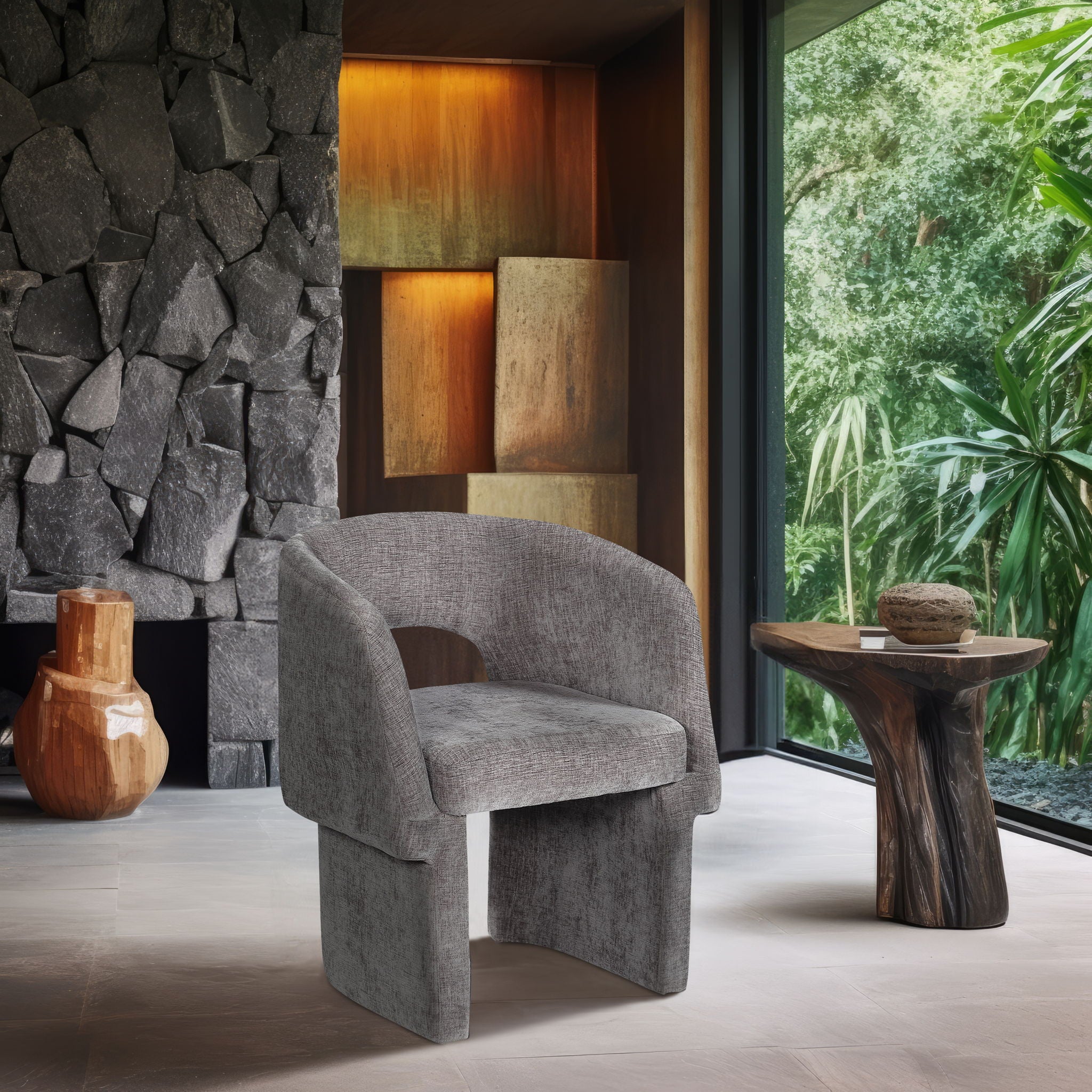 Emmet - Chenille Dining Chair / Accent Chair - Urban Living Furniture (Los Angeles, CA)