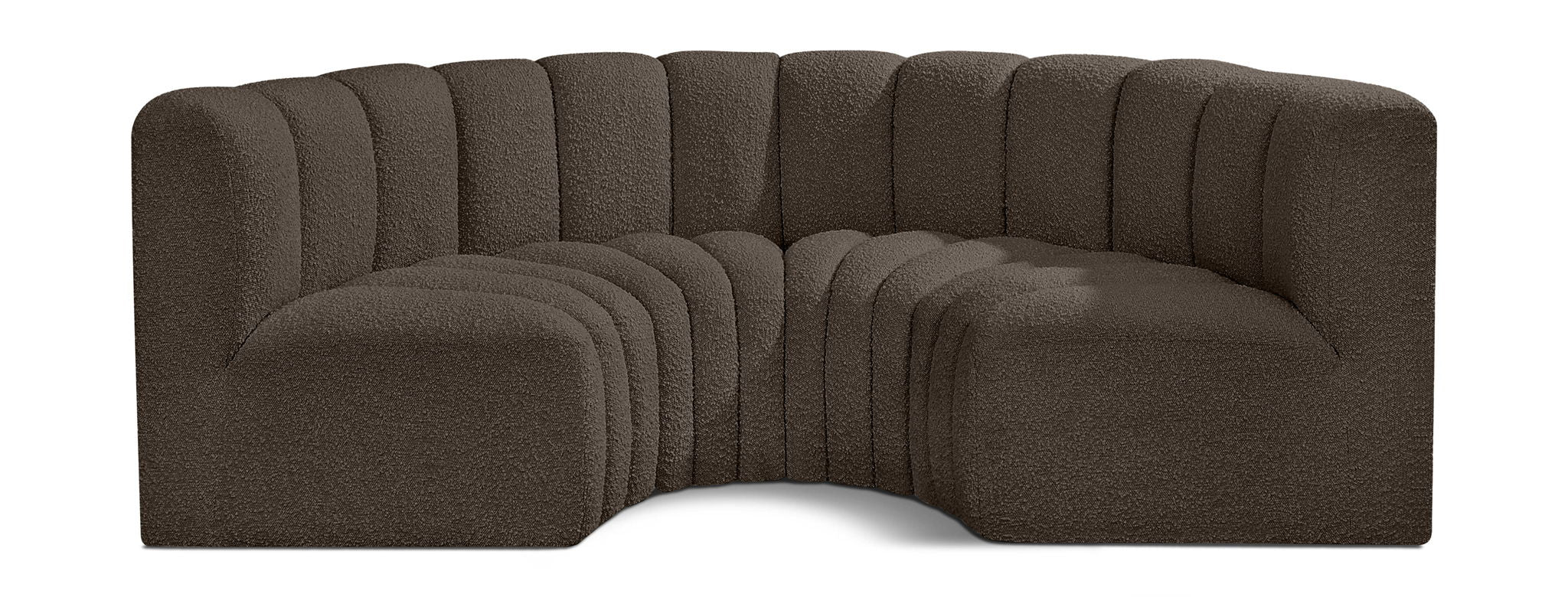 Arc - Boucle Fabric 4 Piece U-Shaped Modular Sofa - Urban Living Furniture (Los Angeles, CA)