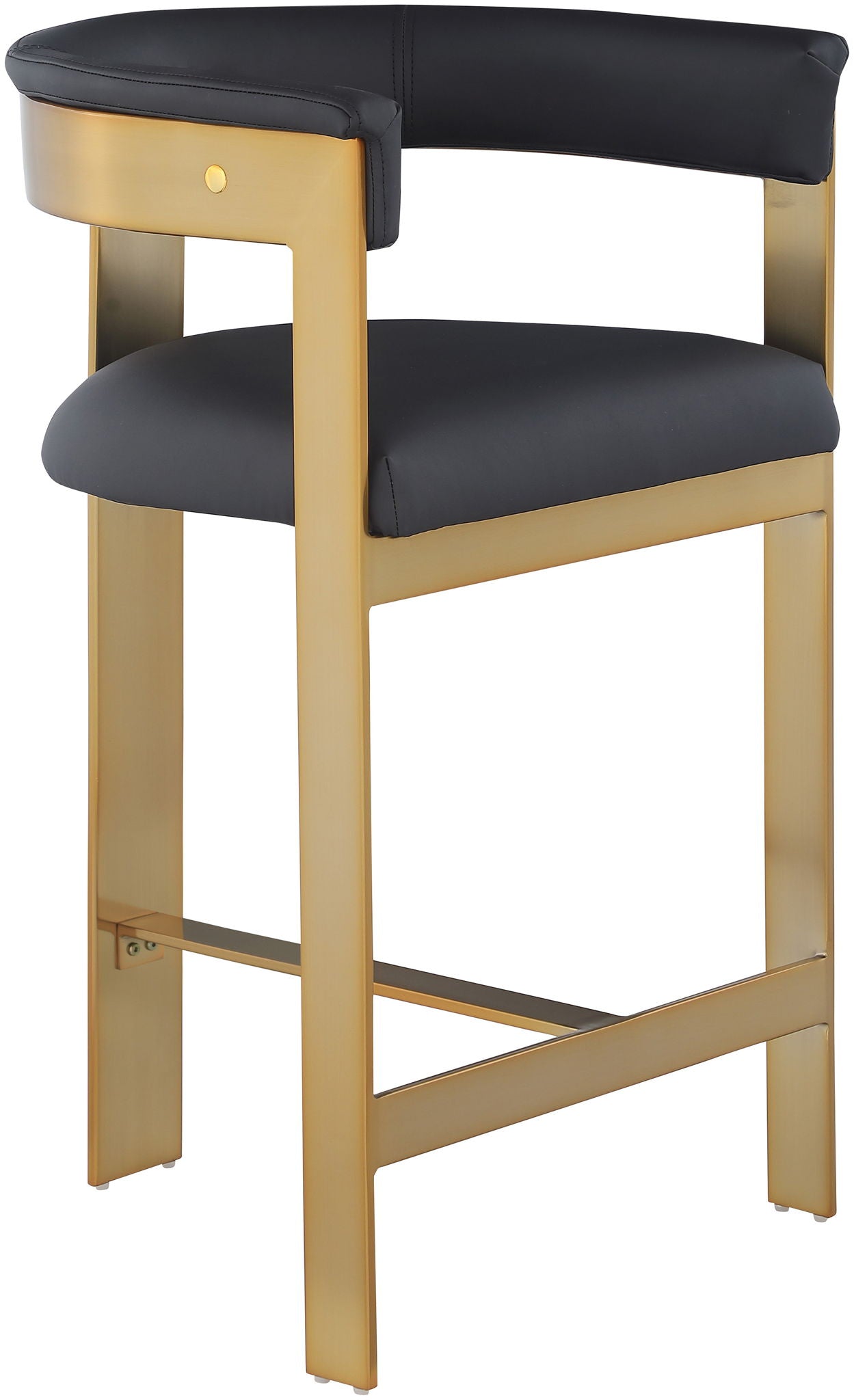 Romeo - Faux Leather Counter Stool With Gold Base (Set of 2) - Urban Living Furniture (Los Angeles, CA)