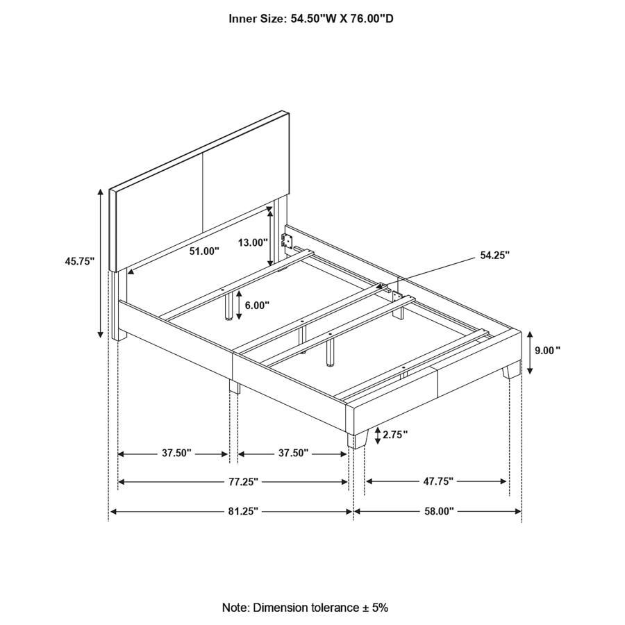 Dorian - Upholstered Panel Bed - Urban Living Furniture (Los Angeles, CA)