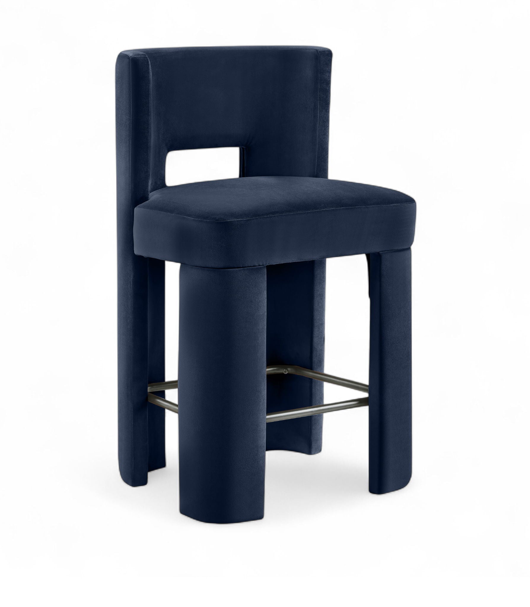 Zuno - Velvet Performance Fabric Upholstered Counter Stool (Set of 2) - Urban Living Furniture (Los Angeles, CA)