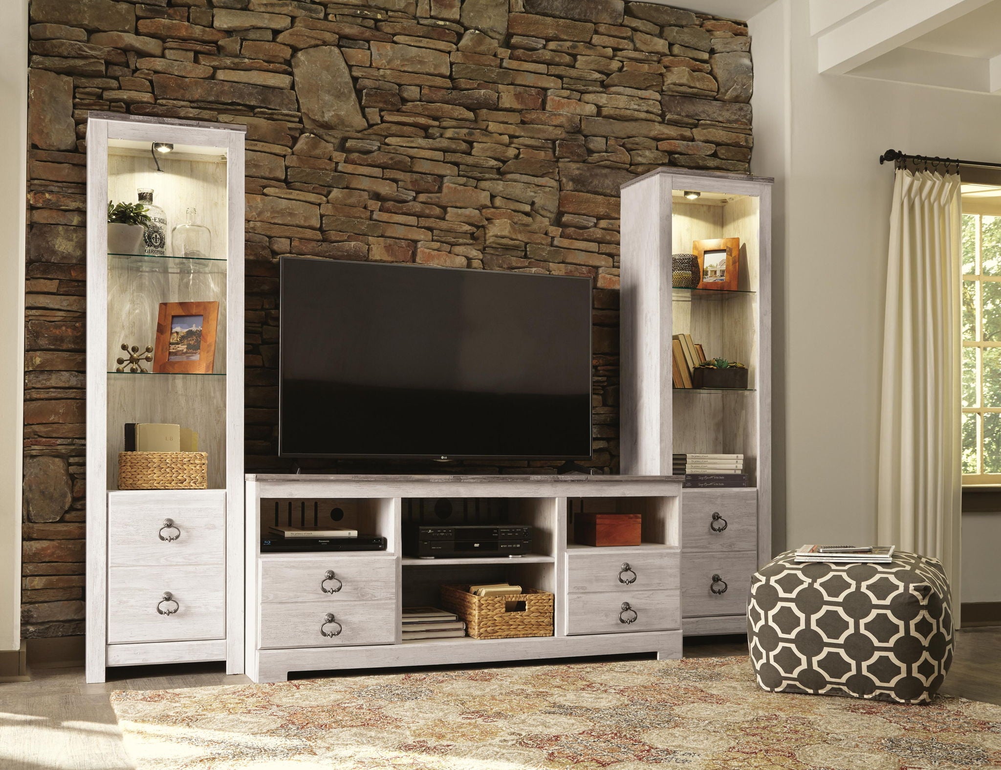 Willowton - Entertainment Center With Fireplace Option - Urban Living Furniture (Los Angeles, CA)