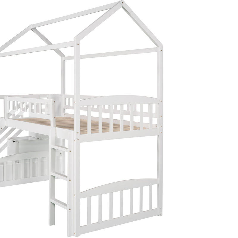 House Bed With 2 Drawers And Slide