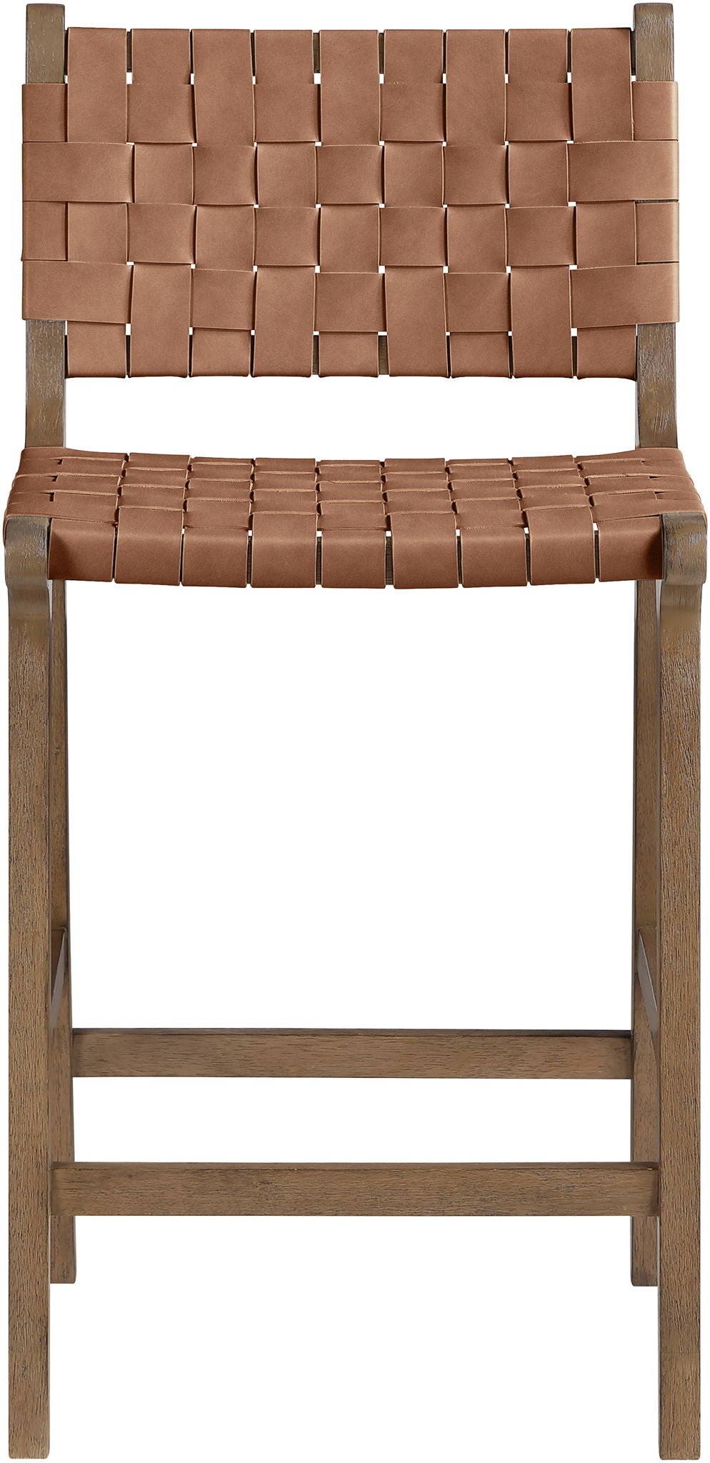 Entwine - Vegan Leather Upholstered Counter Stool - Painted Brown - Urban Living Furniture (Los Angeles, CA)