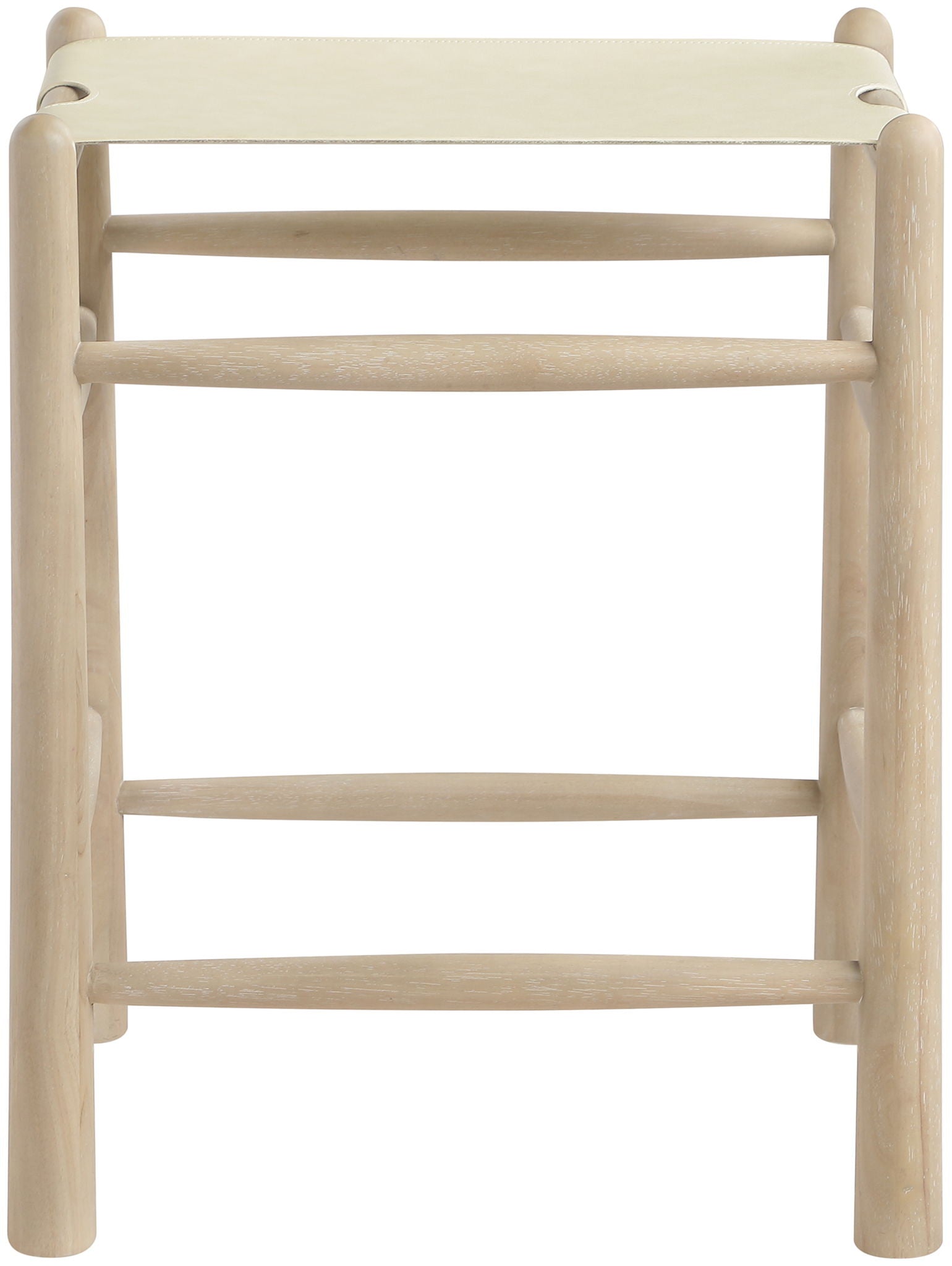 Santos - Backless Counter Stool With Stained Natural Base