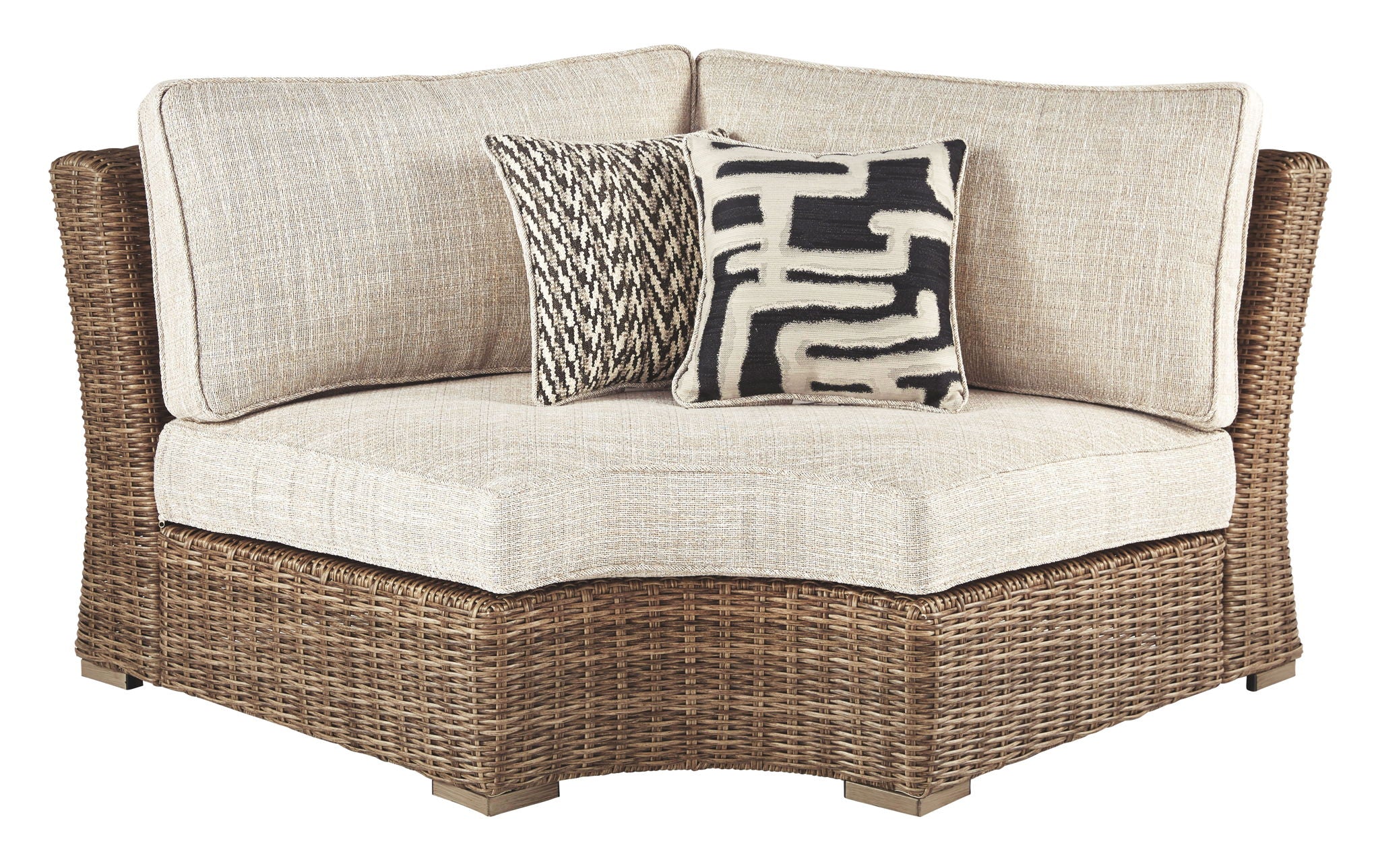 Beachcroft - Beige - Curved Corner Chair w/Cushion - Urban Living Furniture (Los Angeles, CA)