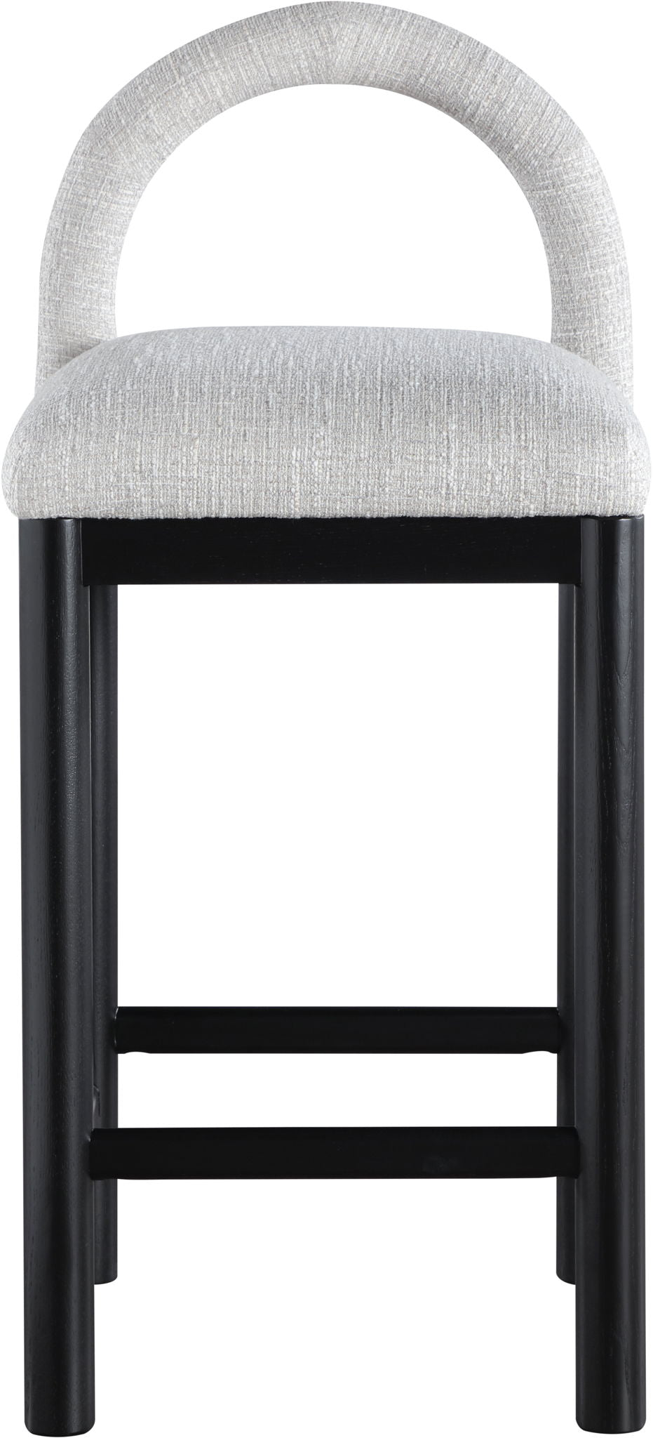 Conrad - Linen Counter Stool With Black Legs - Urban Living Furniture (Los Angeles, CA)