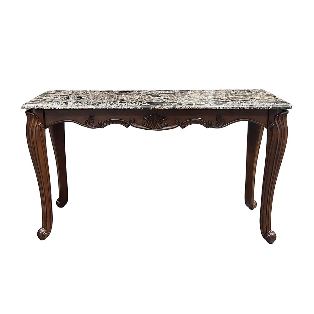 Nayla - Sofa Table - Natural Marble Top & Cherry - Urban Living Furniture (Los Angeles, CA)