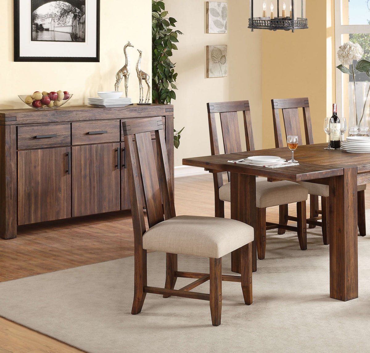 Meadow - Solid Wood Upholstered Dining Chair (Set of 2)